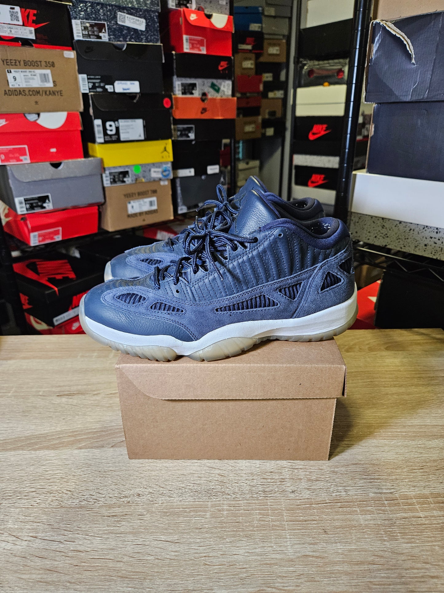 Size 10 - AJ 11 Retro IE Low Obsidian