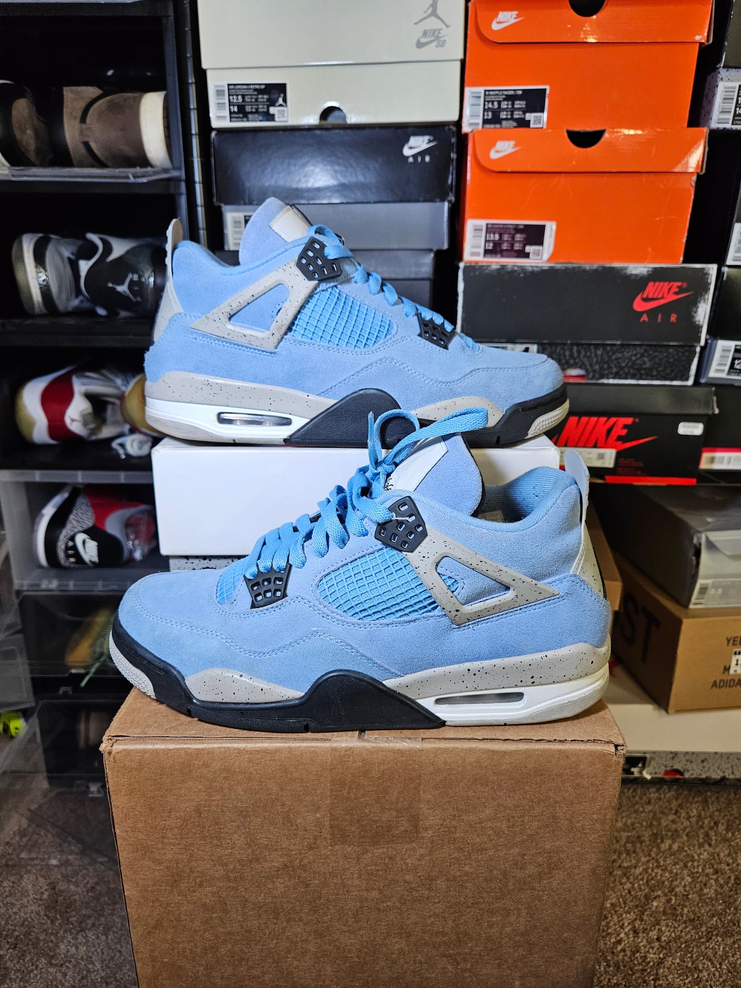 Size 10 - AJ 4 Retro Mid University Blue