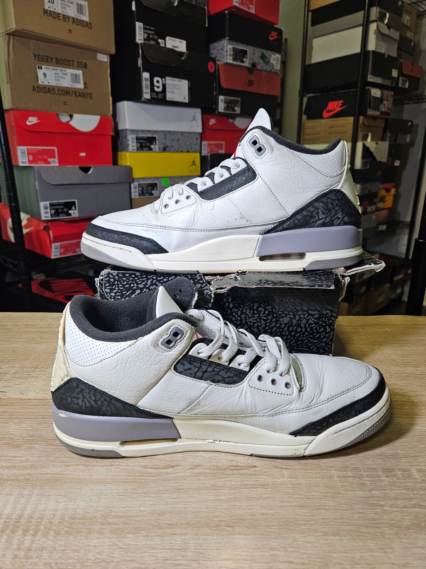 Size 13 - AJ 3 Retro Cement Grey