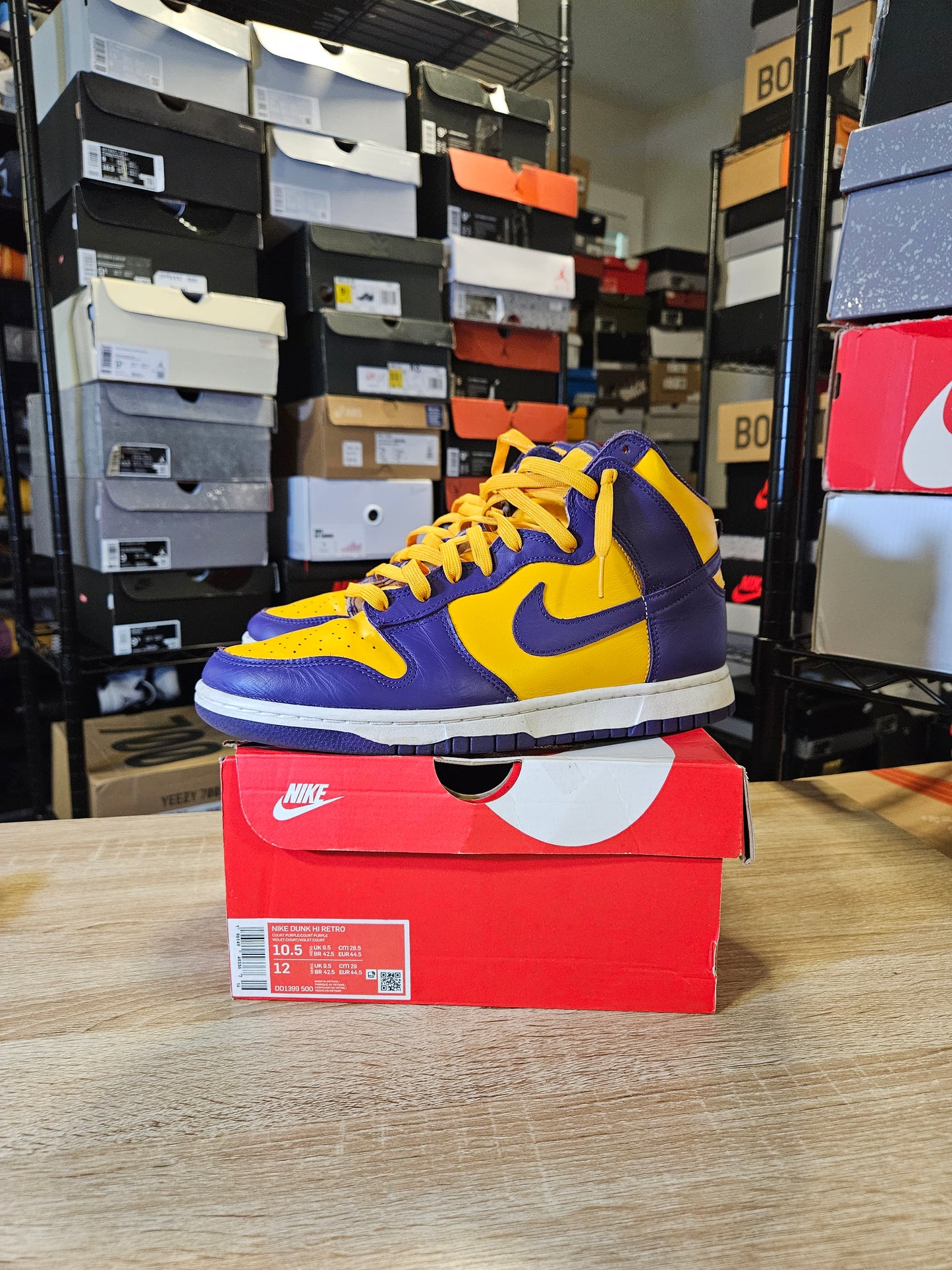 Size 10.5 - Dunk High Lakers