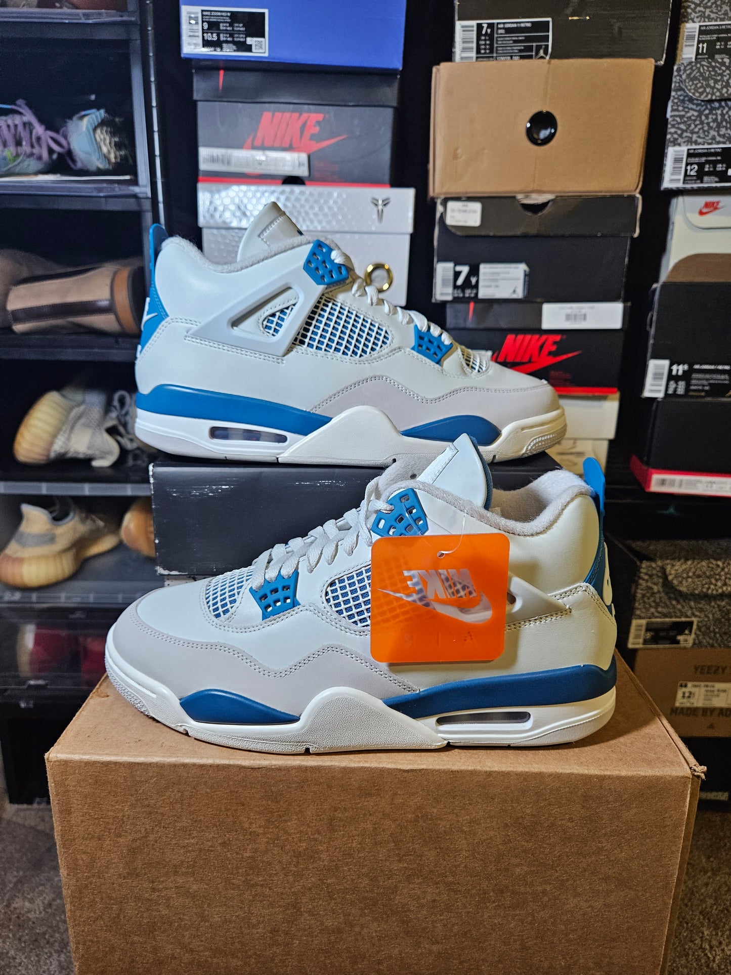 Size 10 - AJ 4 Retro 2024 Military Blue