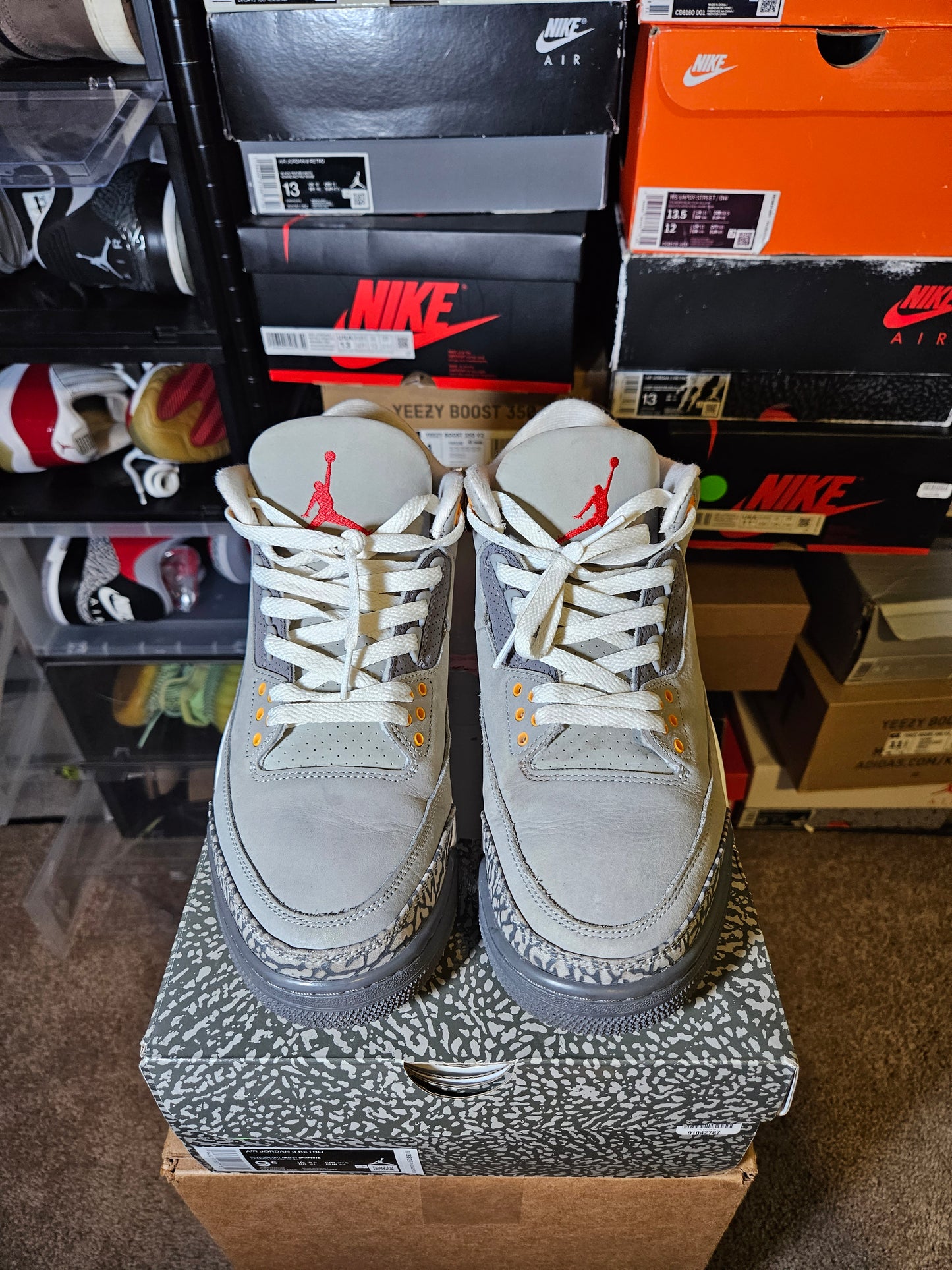 Size 9.5 - AJ 3 Retro Mid Cool Grey