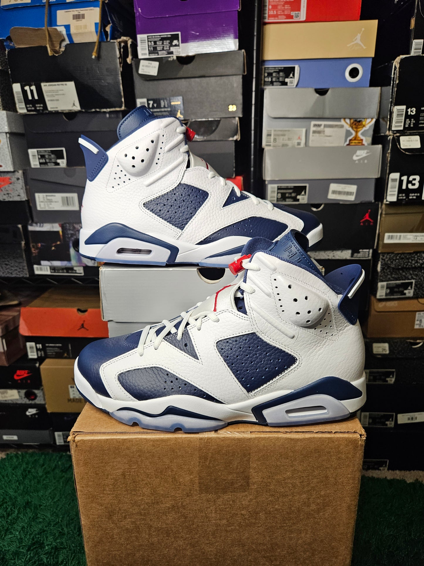 Size 10.5 - AJ 6 Retro 2024 Olympic