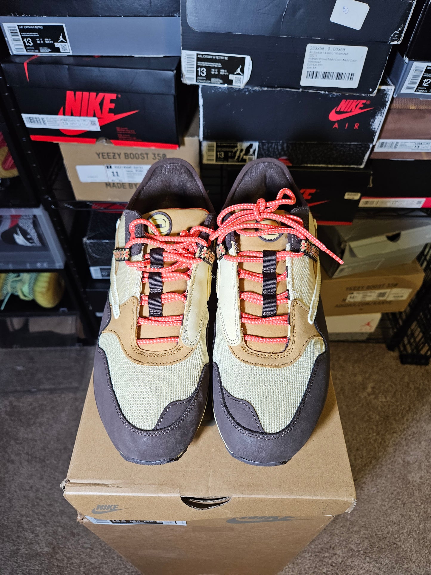 Size 12 - Air Max 1 x Travis Scott Low Baroque Brown