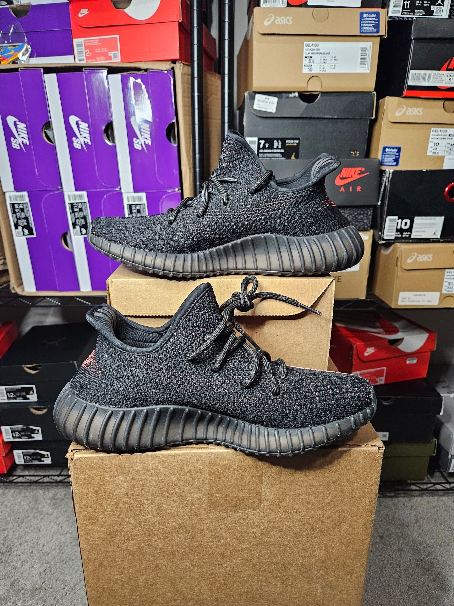 Size 7 - YZY Boost 350 V2 Low Red Stripe