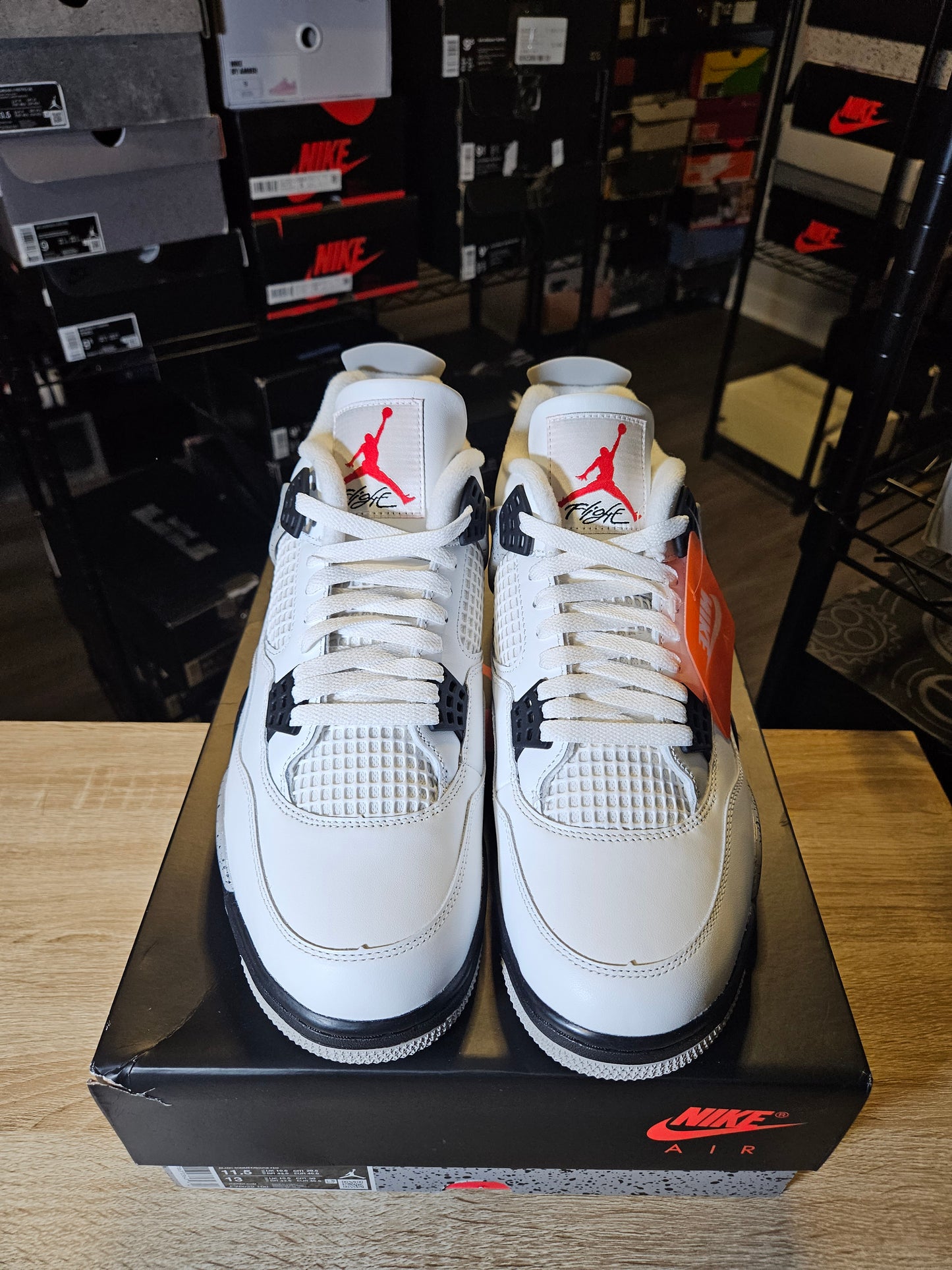 Size 11.5 - AJ 4 Retro OG 2025 White Cement