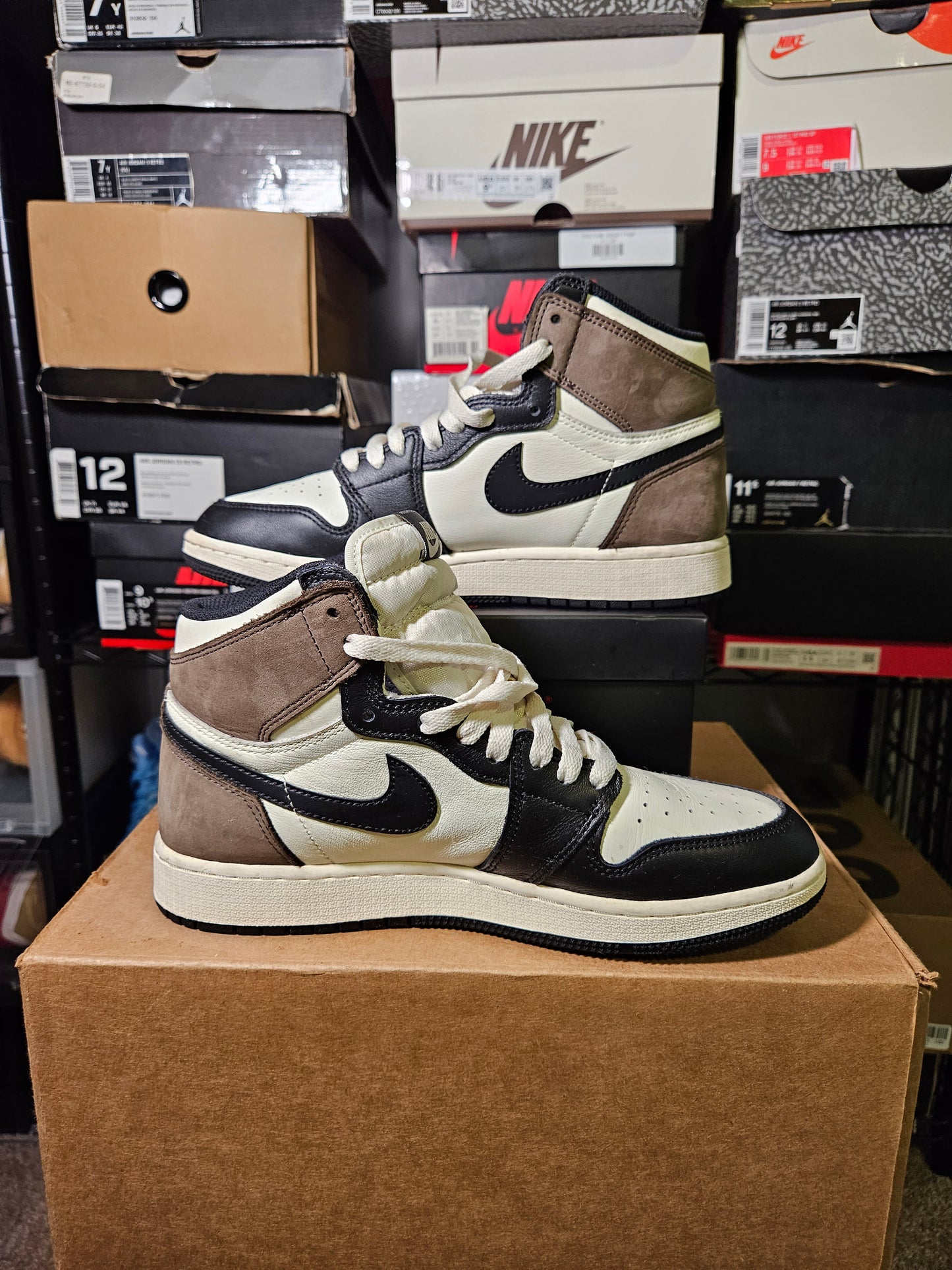 Size 7 - AJ 1 Retro OG High Dark Mocha