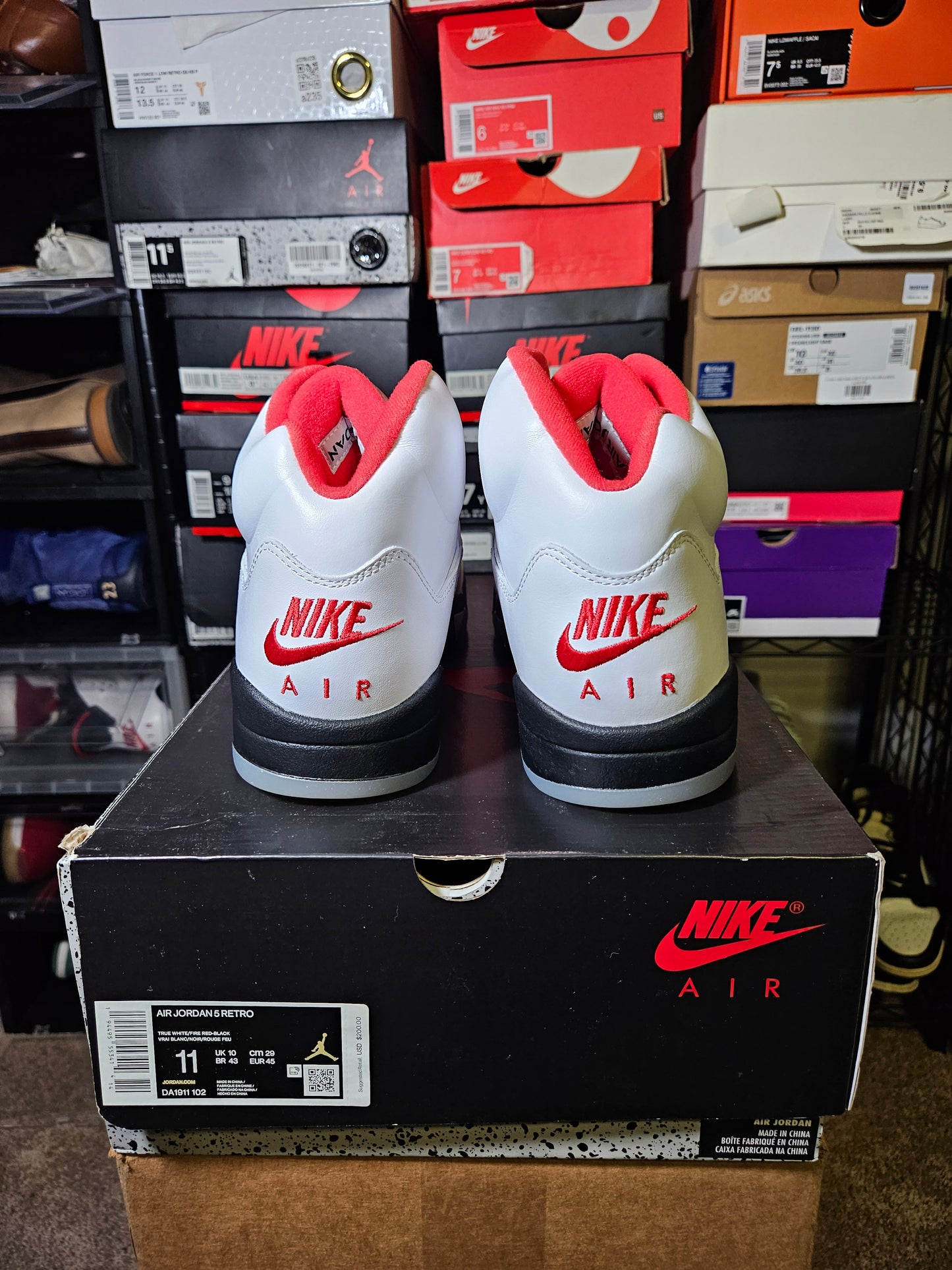 Size 11 - AJ 5 Retro Mid Fire Red