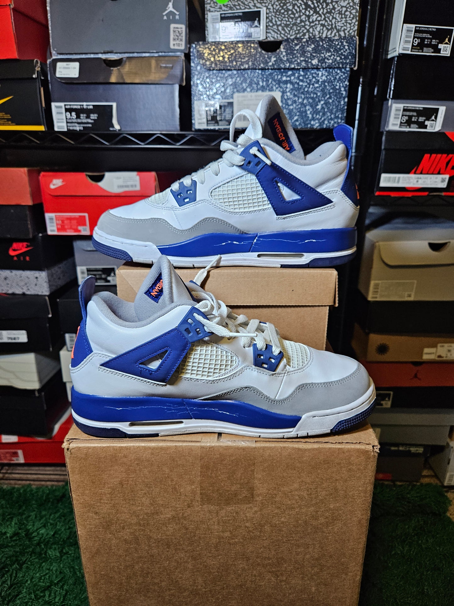 Size 8.5Y - AJ 4 Low Deep Royal Blue