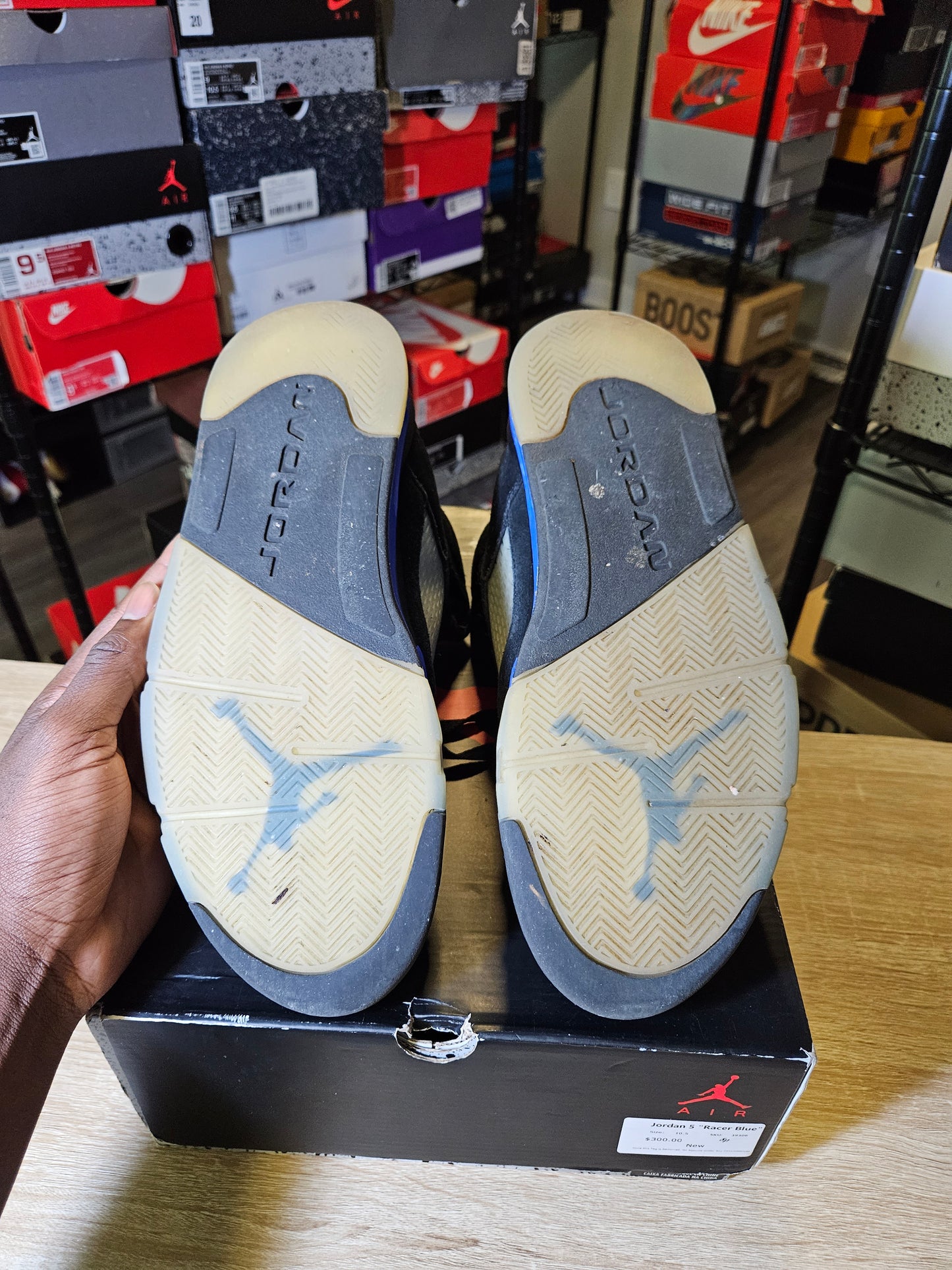 Size 10.5 - AJ 5 Retro Mid Racer Blue
