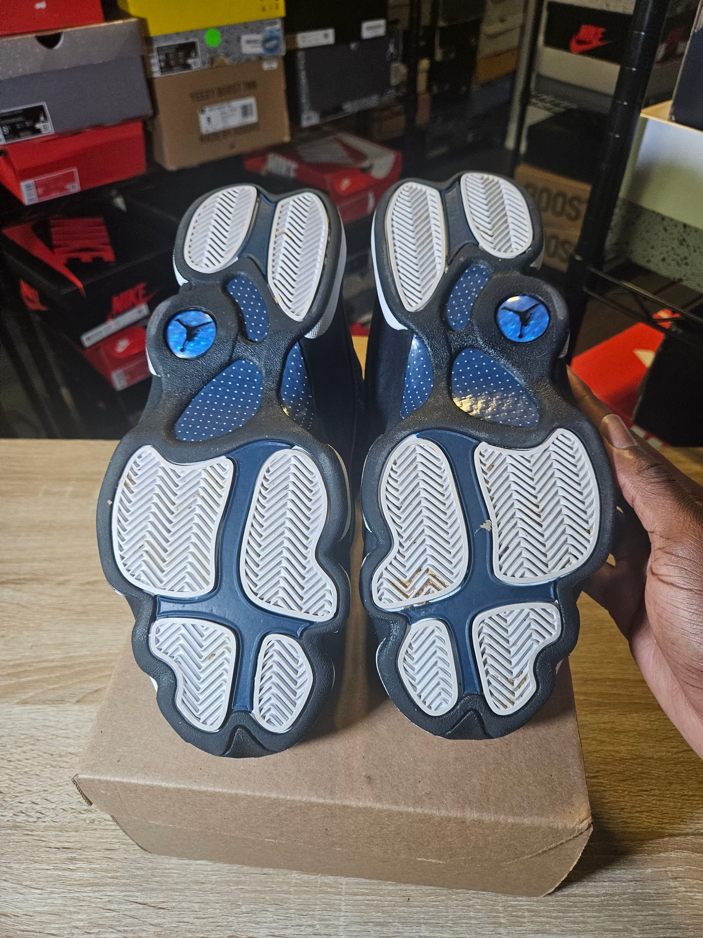 Size 10 - AJ 13 Retro 2017 Low Brave Blue