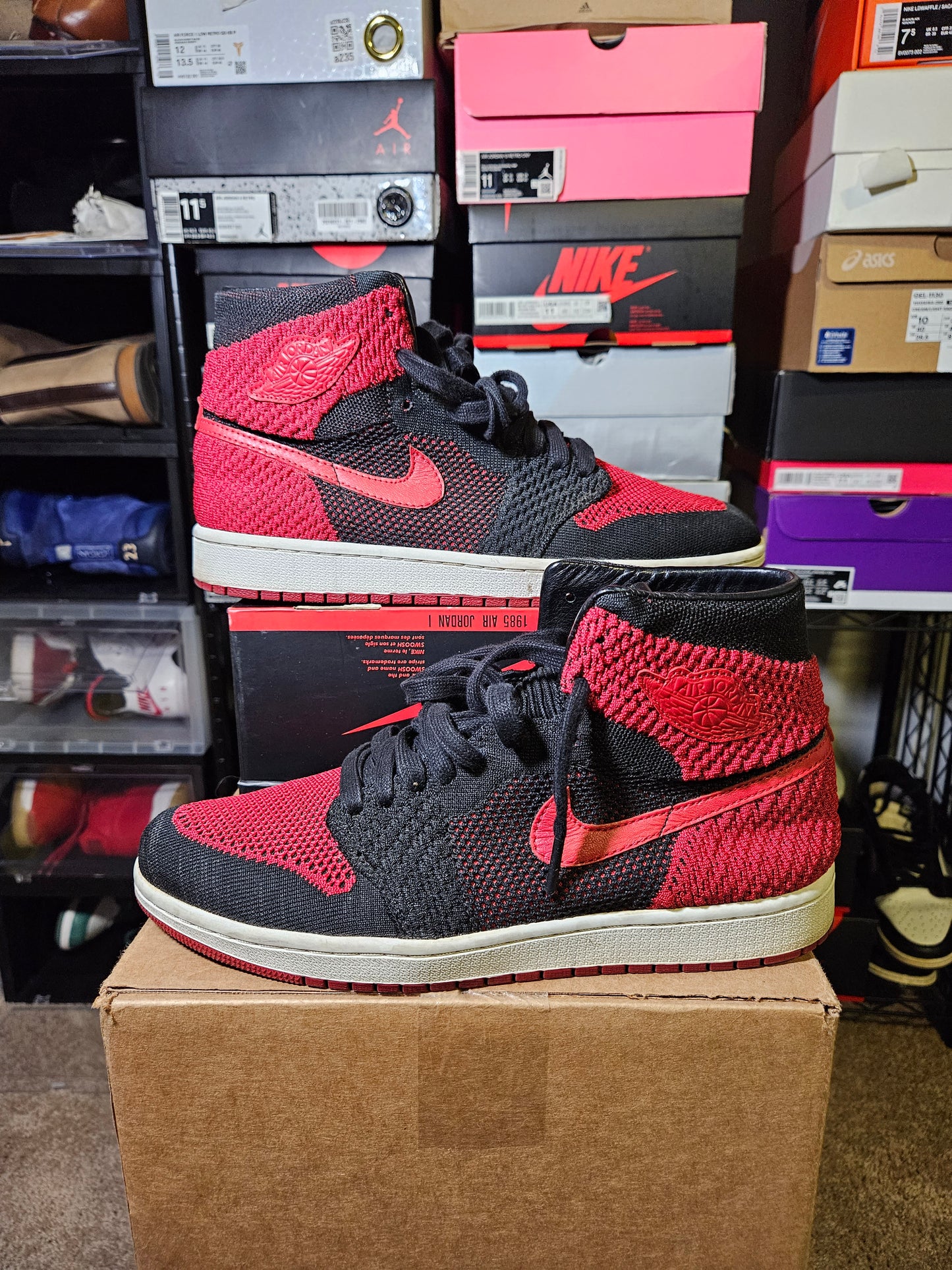 Size 10 - AJ 1 Retro OG Flyknit High Bred