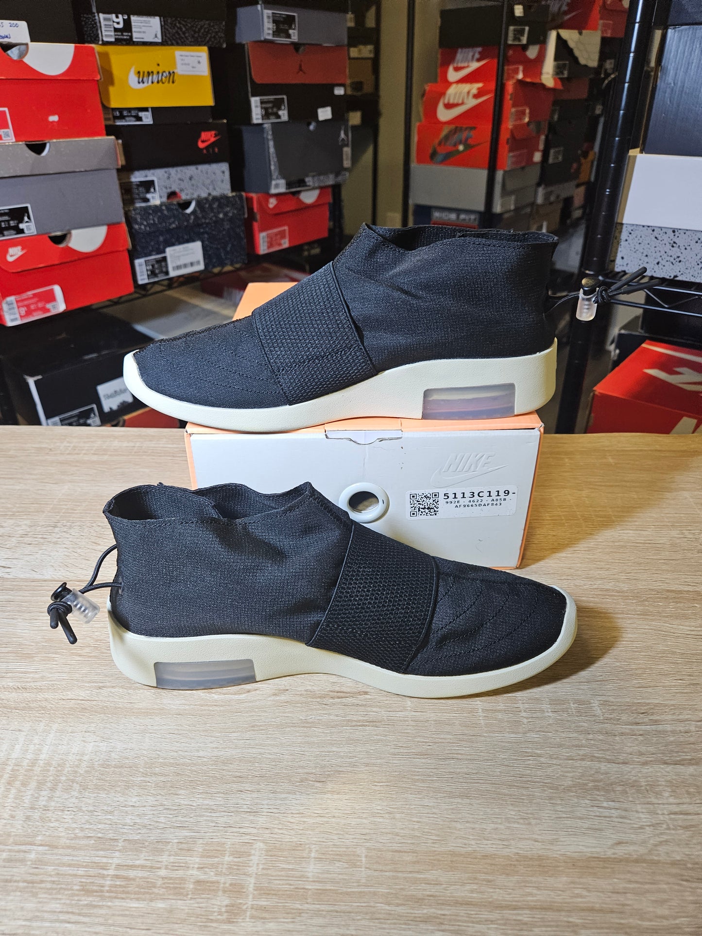 Size 9 - Air Fear Of God Moc Black