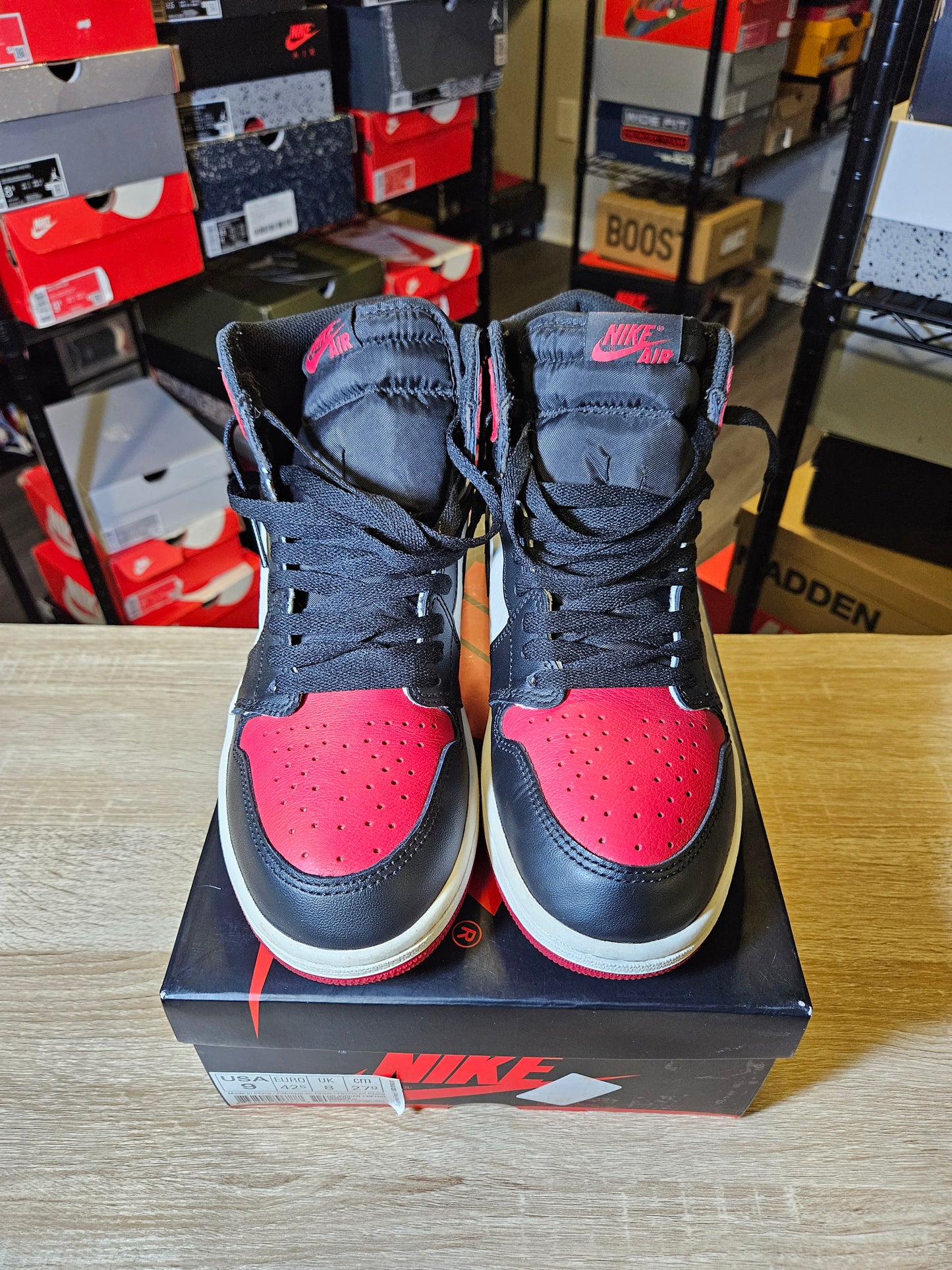Size 9 - AJ 1 Retro OG High Bred Toe