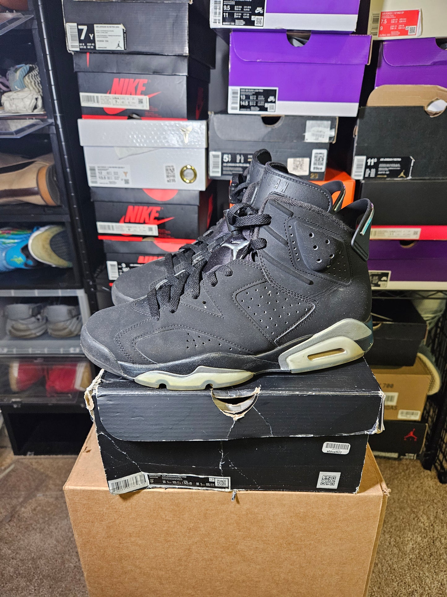 Size 9 - AJ 6 Retro Mid Chrome