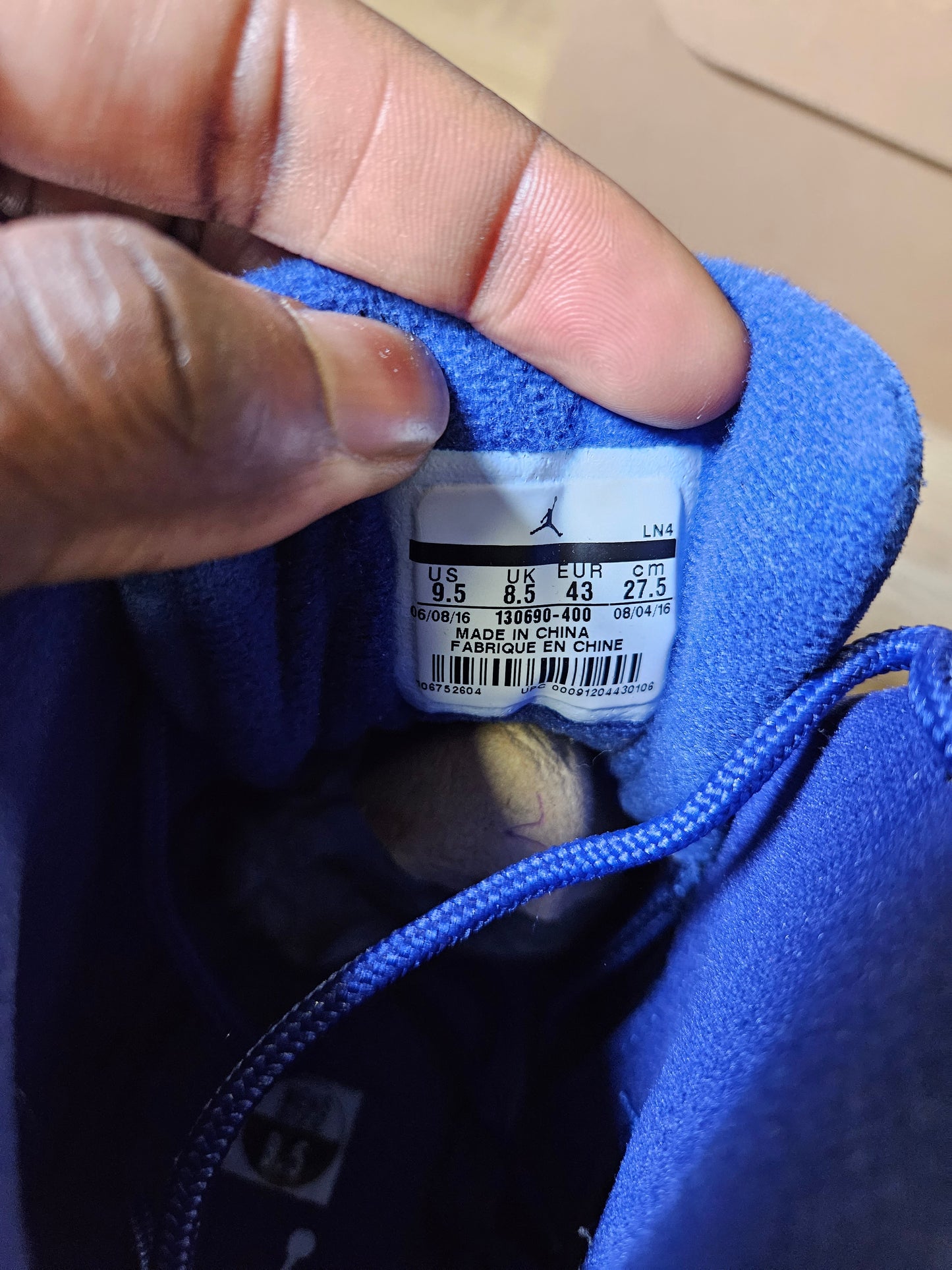 Size 9.5 - AJ 12 Retro Deep Royal