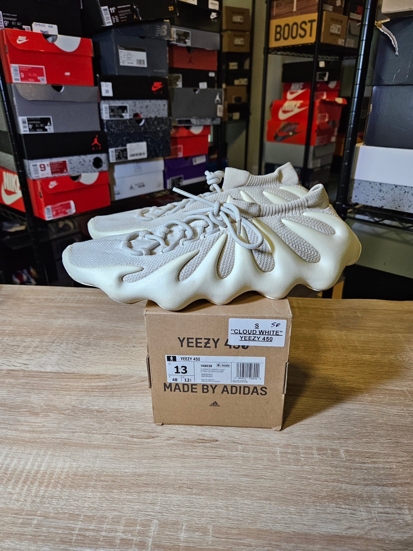 Size 13 - YZY 450 Cloud White