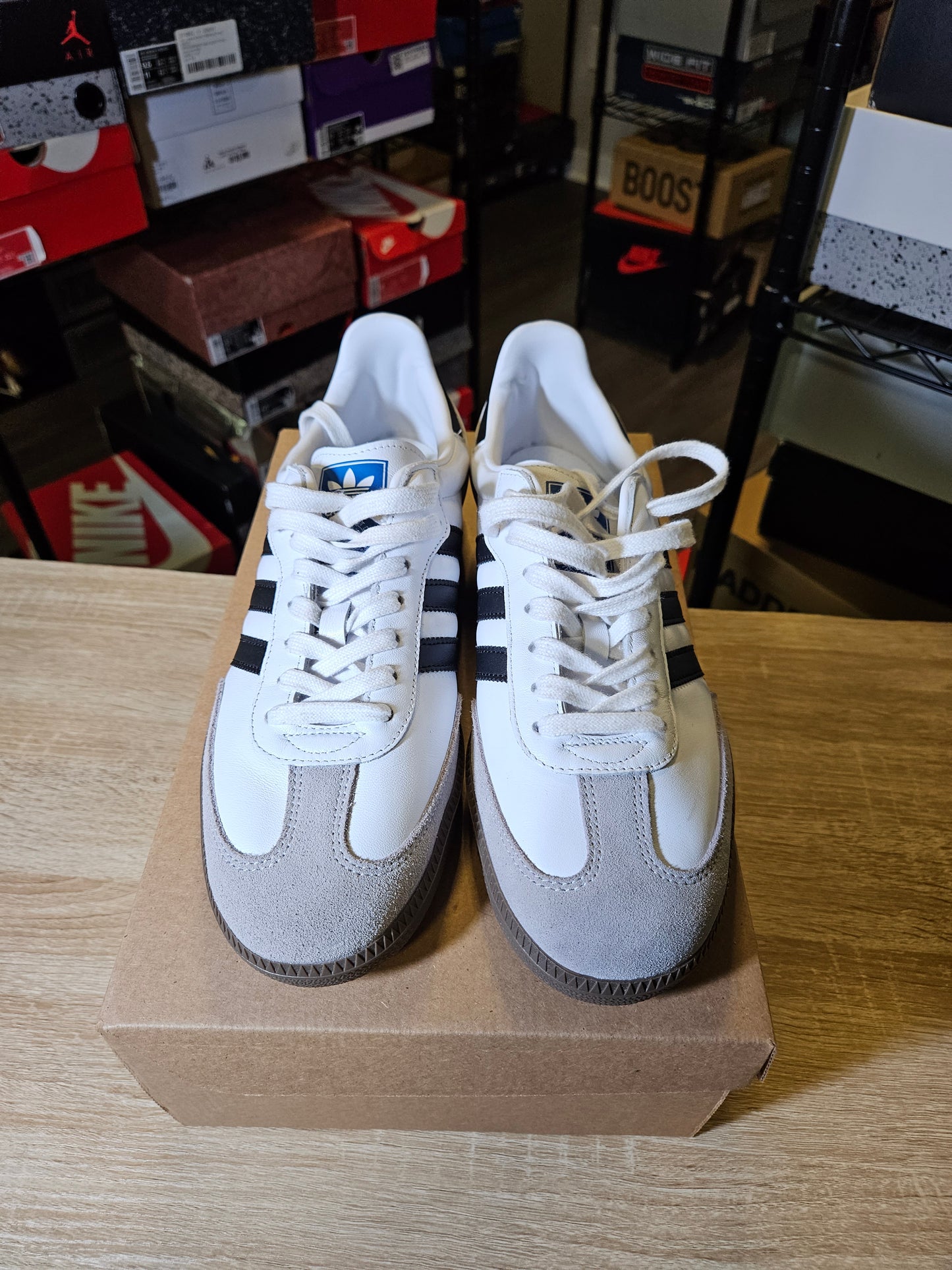 Size 10.5 - Samba OG Low White Black Gum