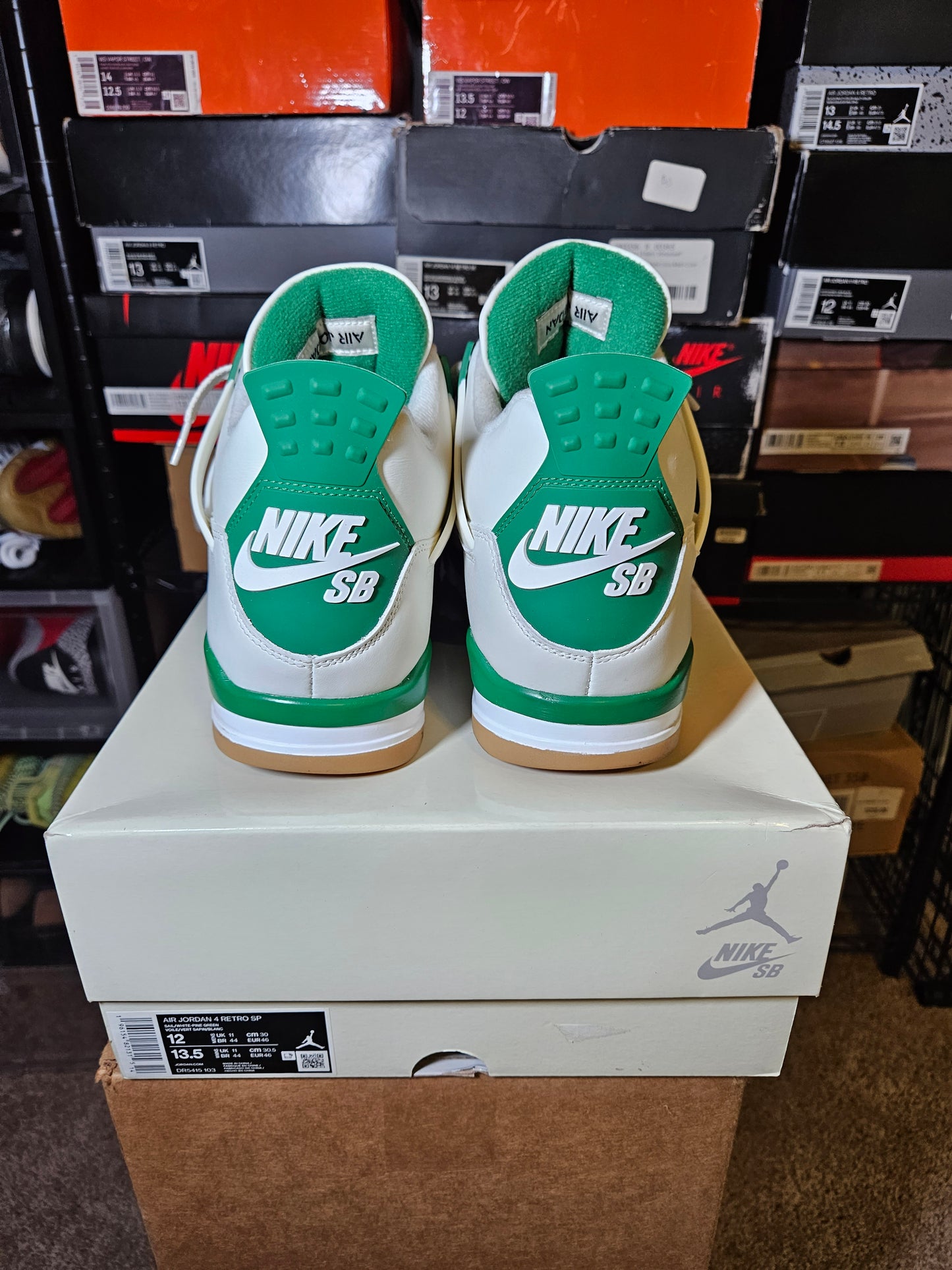 Size 12 - AJ 4 Retro SP x Nike SB Mid Pine Green