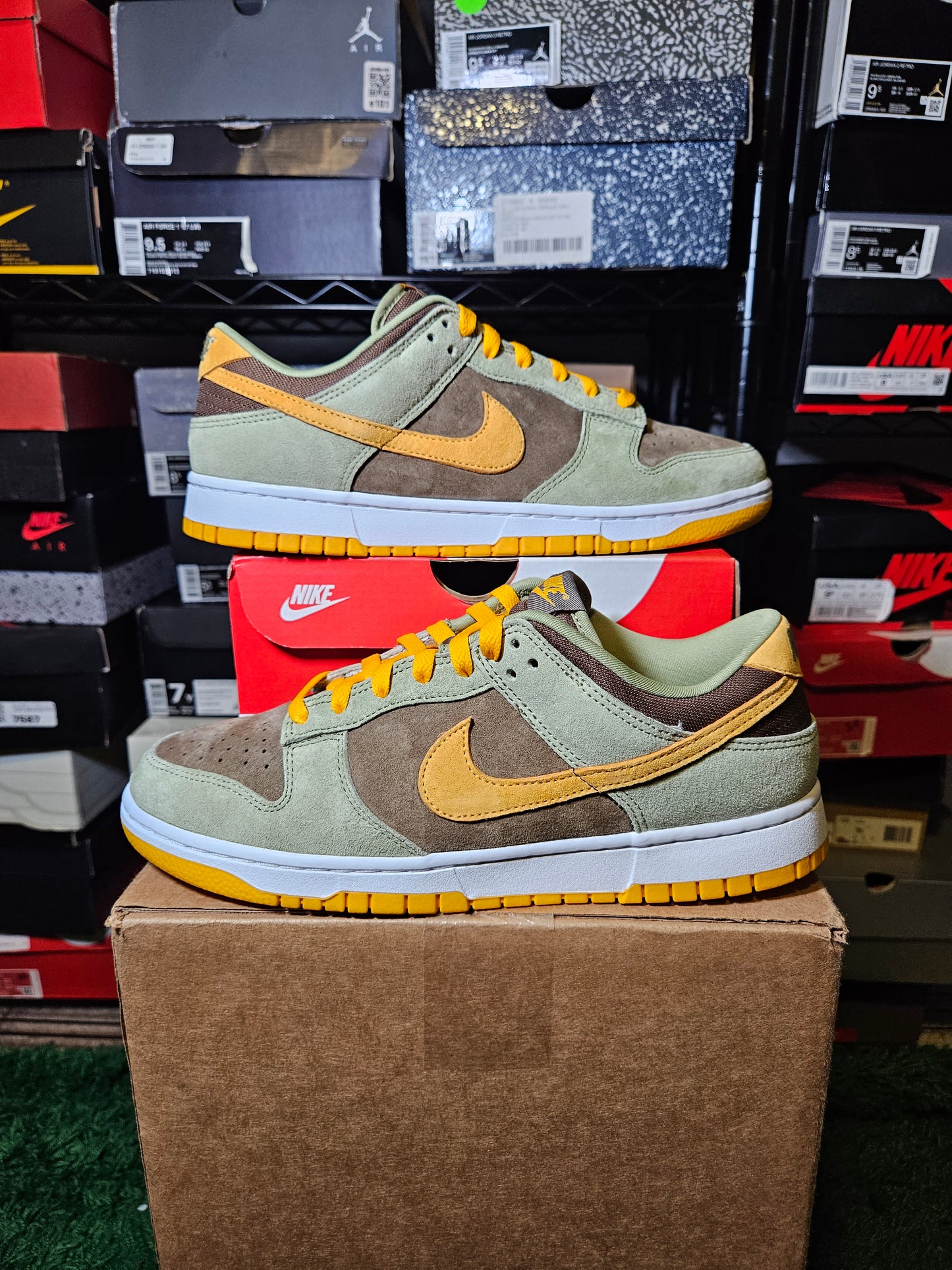 Size 9.5 - Dunk Low Dusty Olive