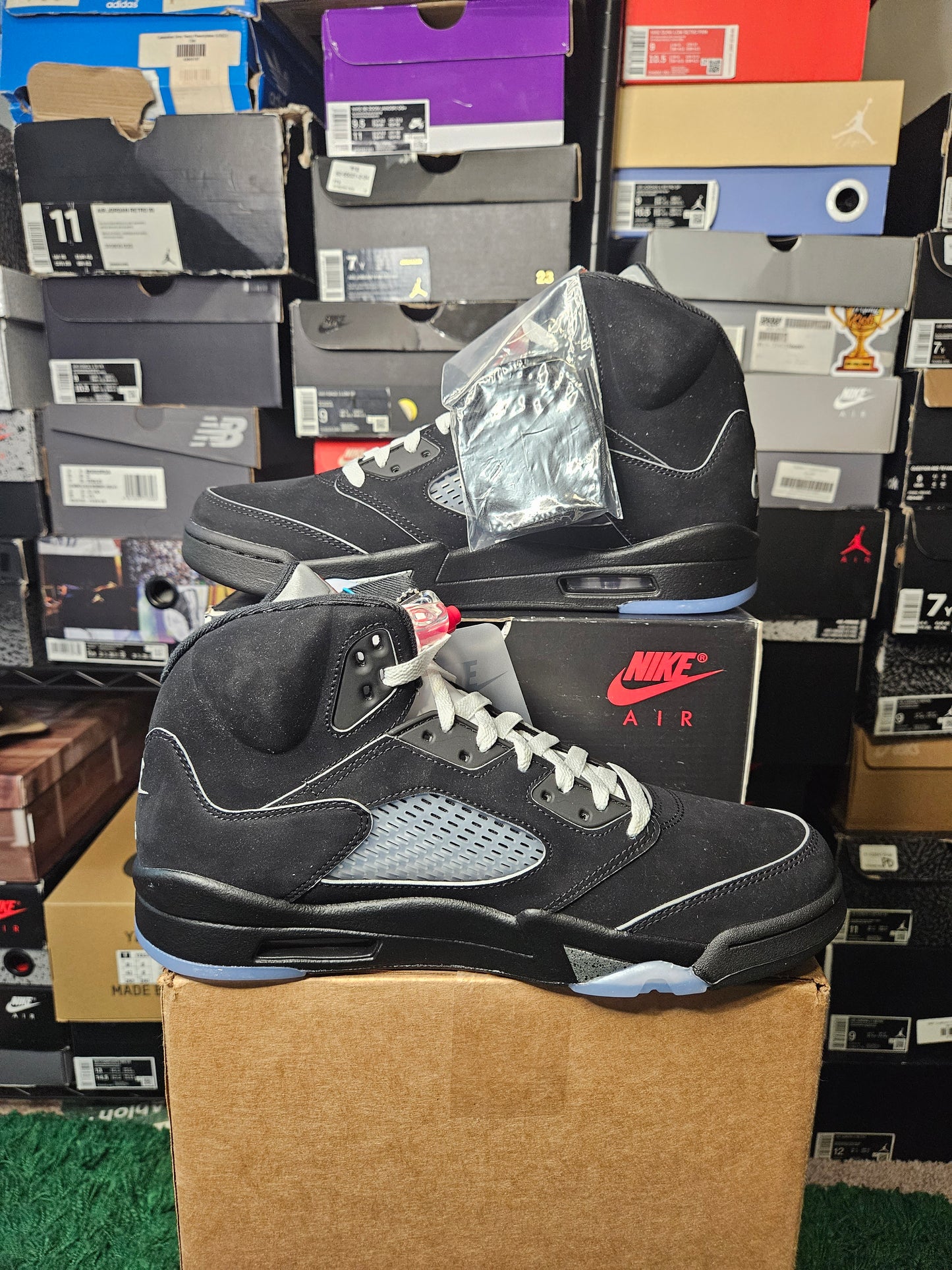 Size 10.5 - AJ5 Black Metallic