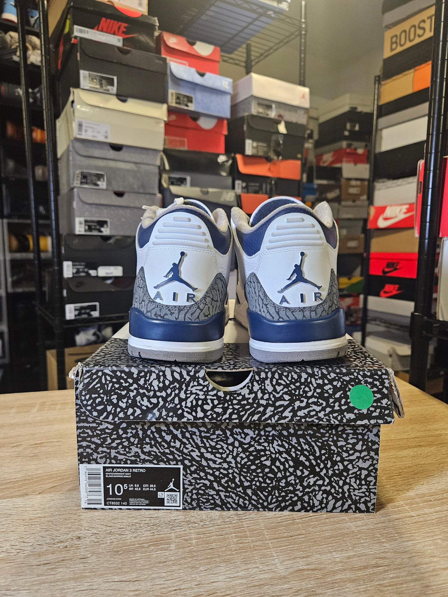 Size 10.5 - AJ 3 Retro Midnight Navy