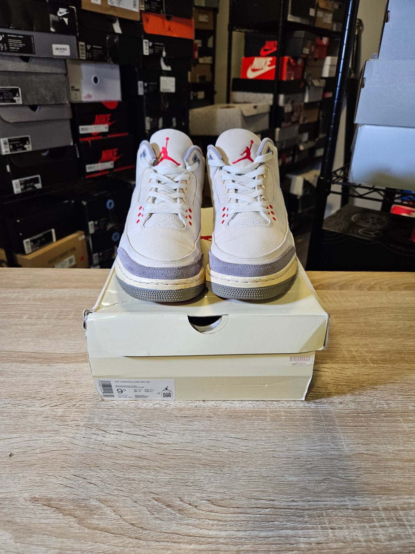 Size 9.5 - AJ 3 Muslin