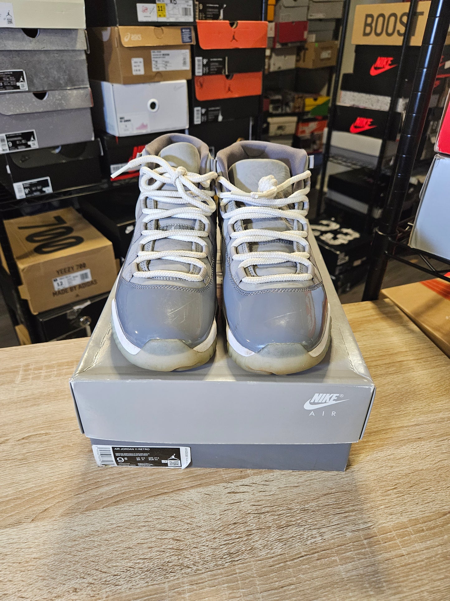 Size 9.5 -AJ 11 Retro High Cool Grey