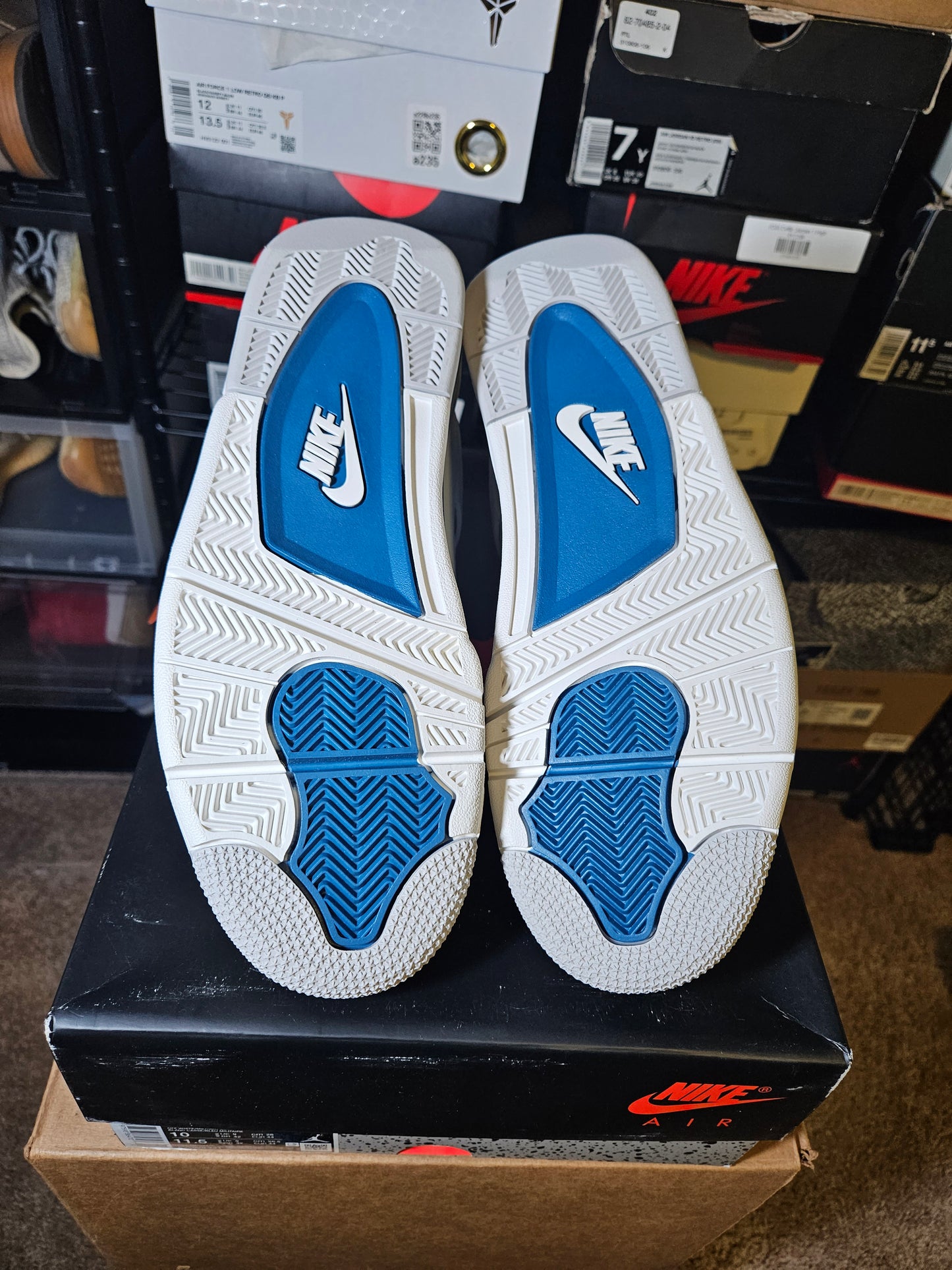 Size 10 - AJ 4 Retro 2024 Military Blue