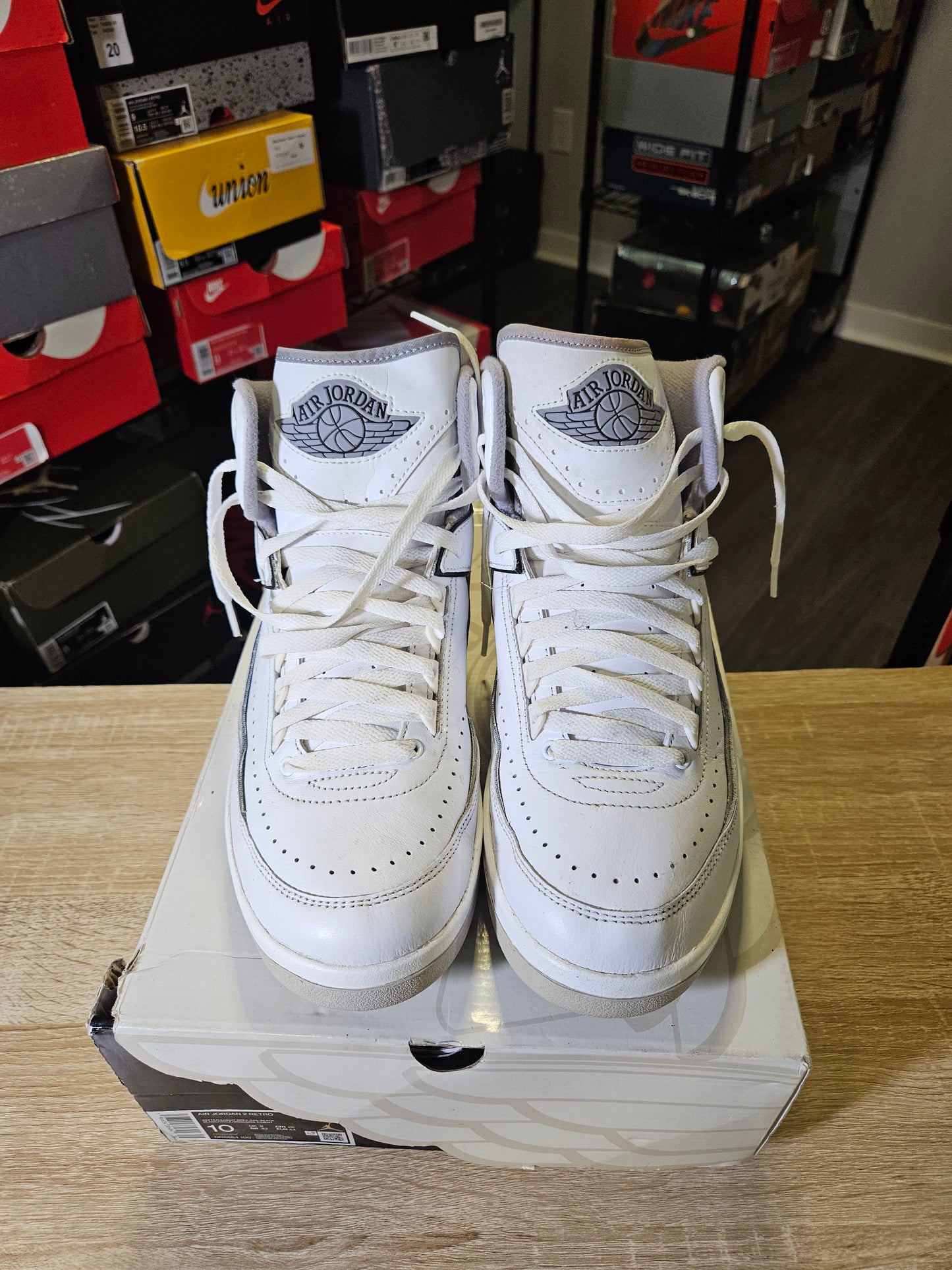 Size 10 - AJ 2 Retro White Cement