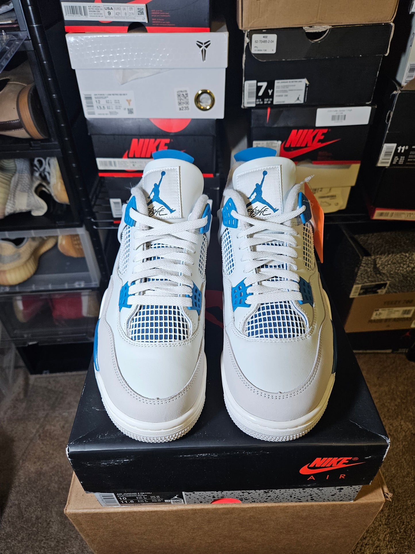 Size 10 - AJ 4 Retro 2024 Military Blue