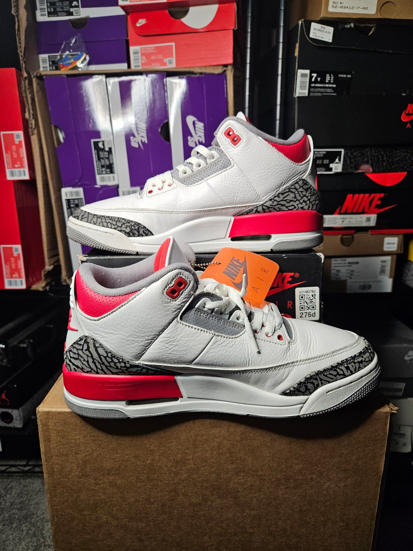 Size 10.5 - AJ 3 Retro Mid Fire Red