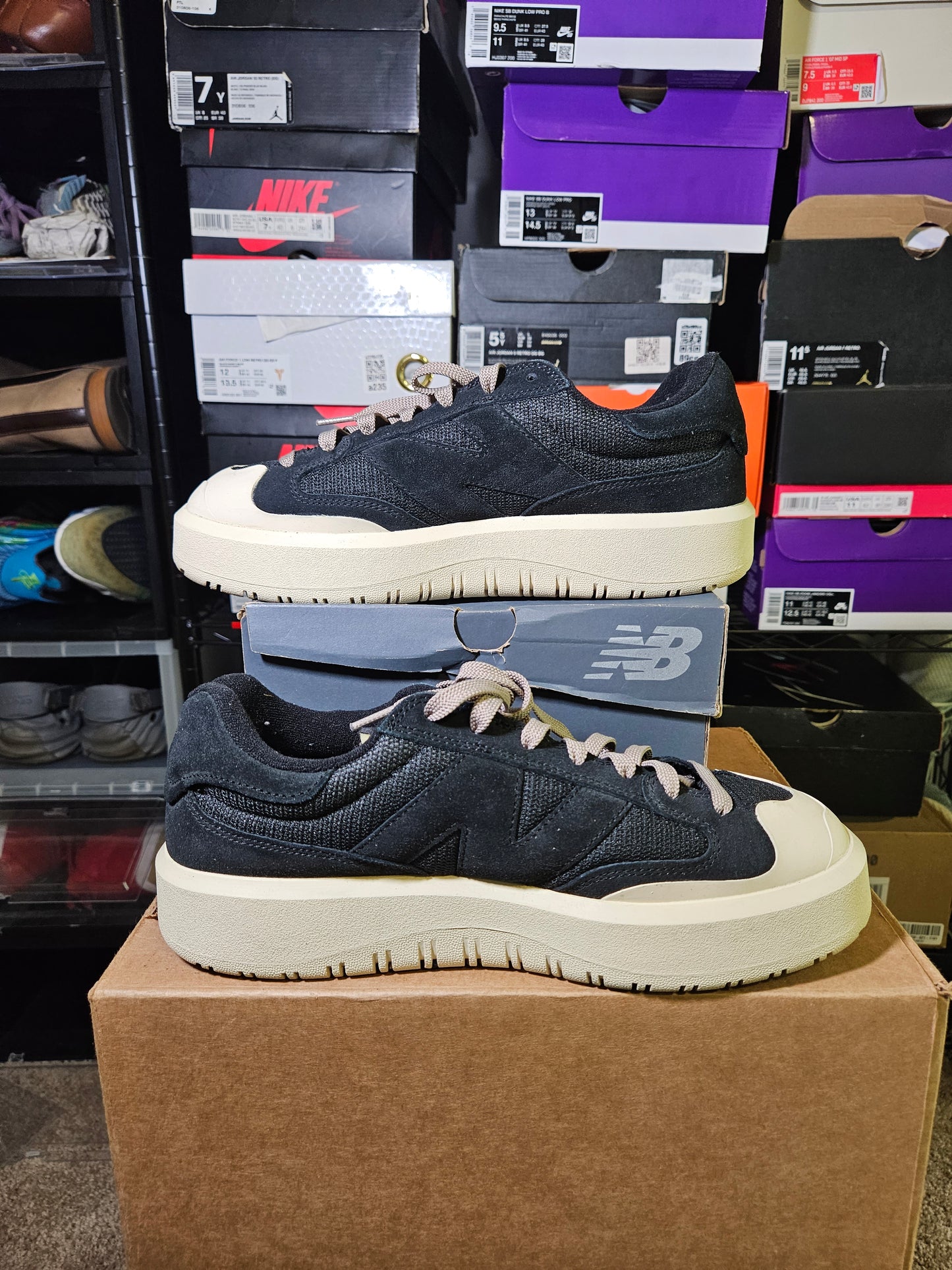Size 10 - New Balance CT302 Black Calm Taupe