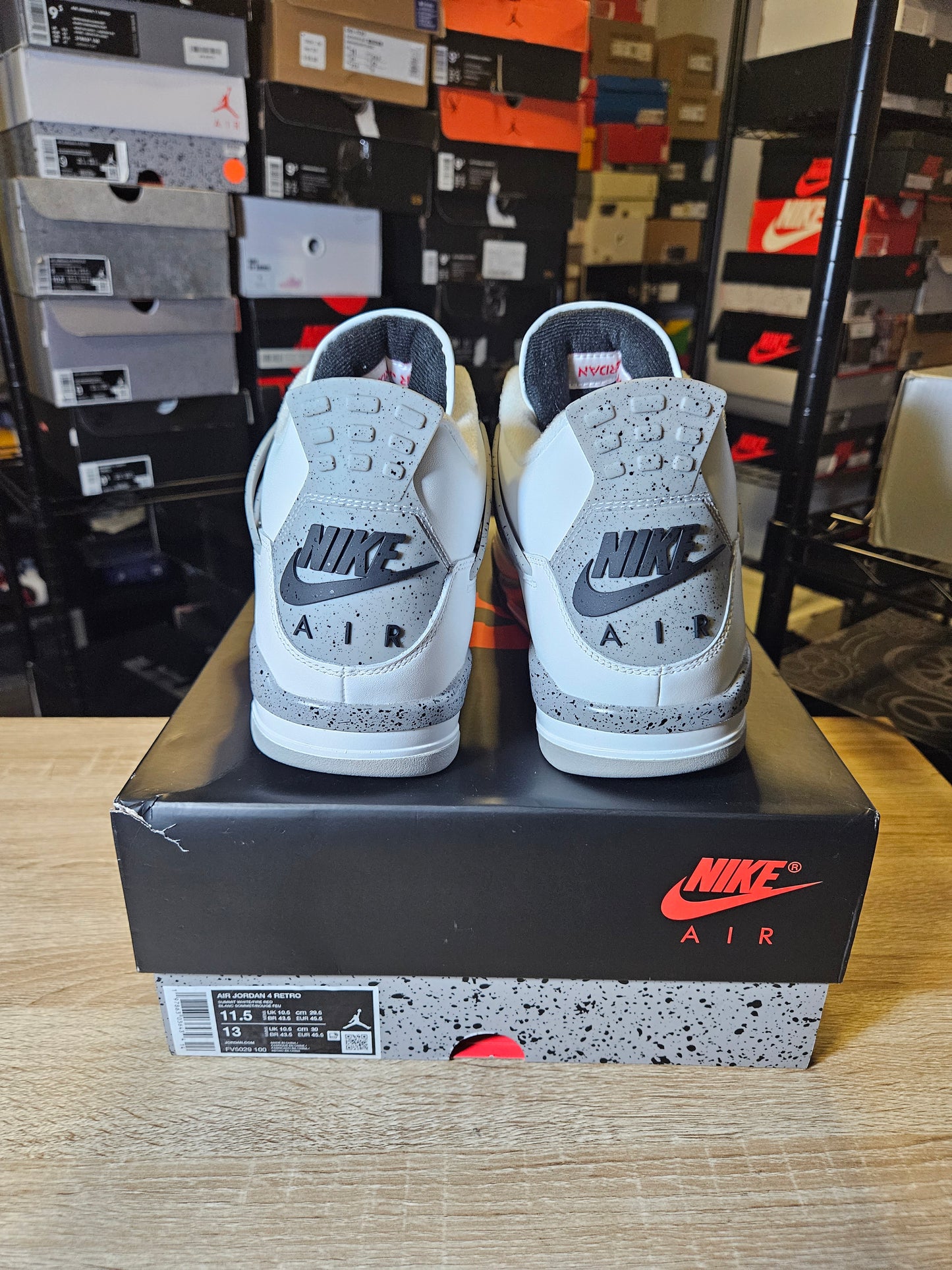 Size 11.5 - AJ 4 Retro OG 2025 White Cement