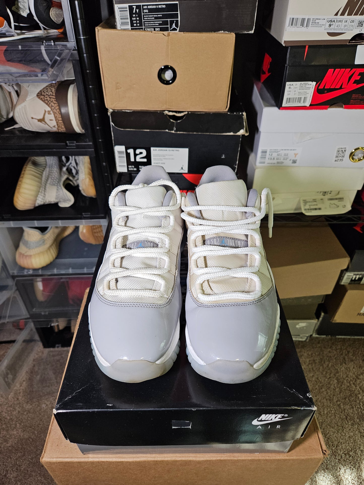 Size 9.5 - AJ 11 Retro Low Cement Grey