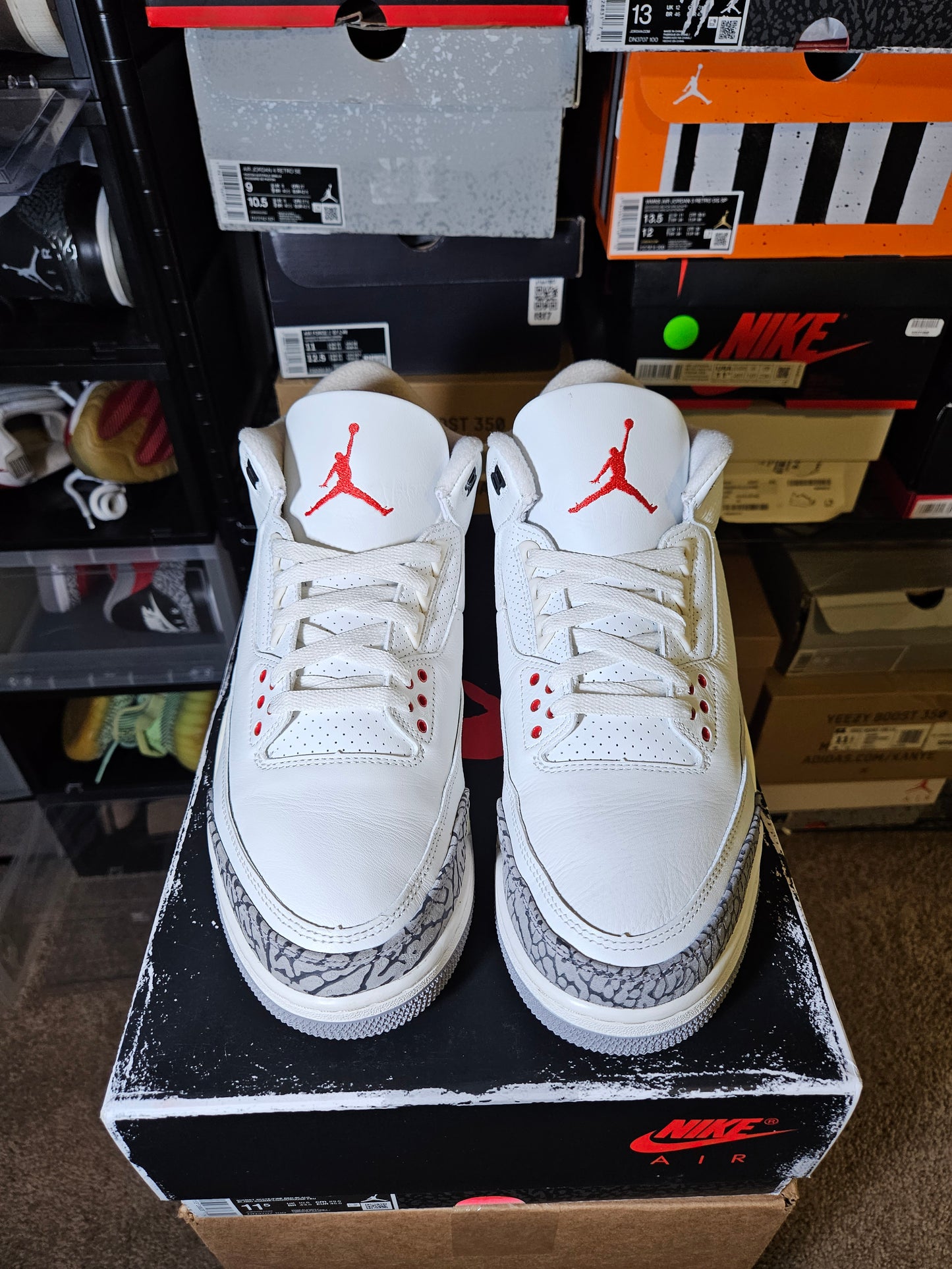 Size 11.5 - AJ 3 Retro Mid White Cement Reimagined
