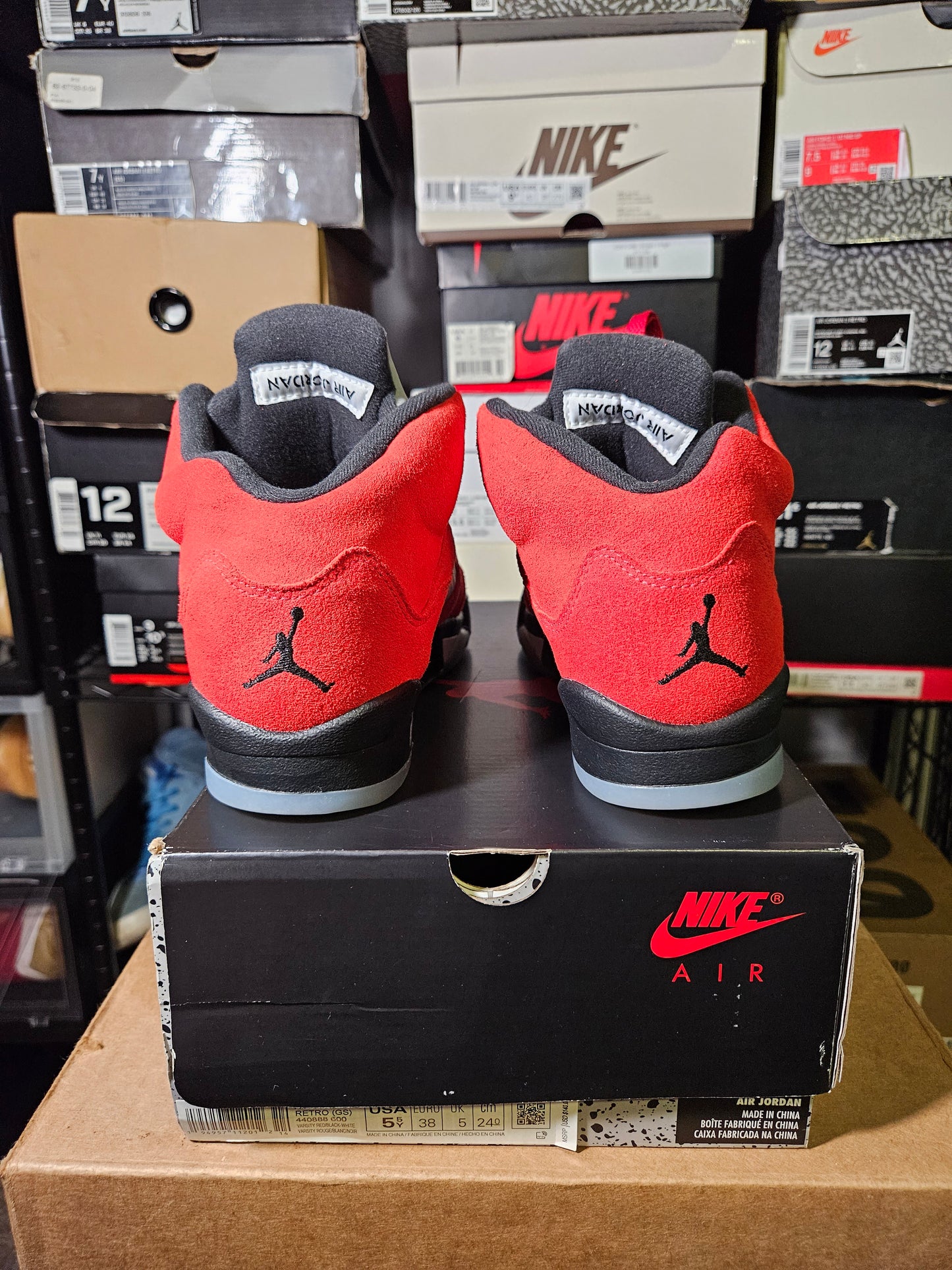 Size 5.5 - AJ 5 Retro Mid Raging Bull
