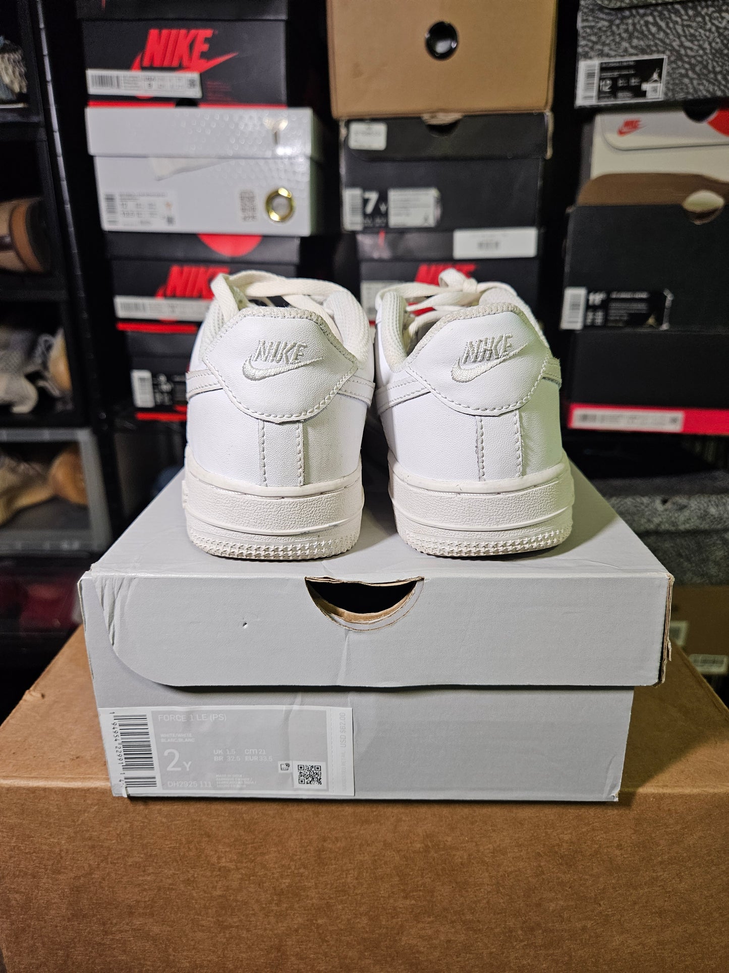 Size 2Y - AF 1 White