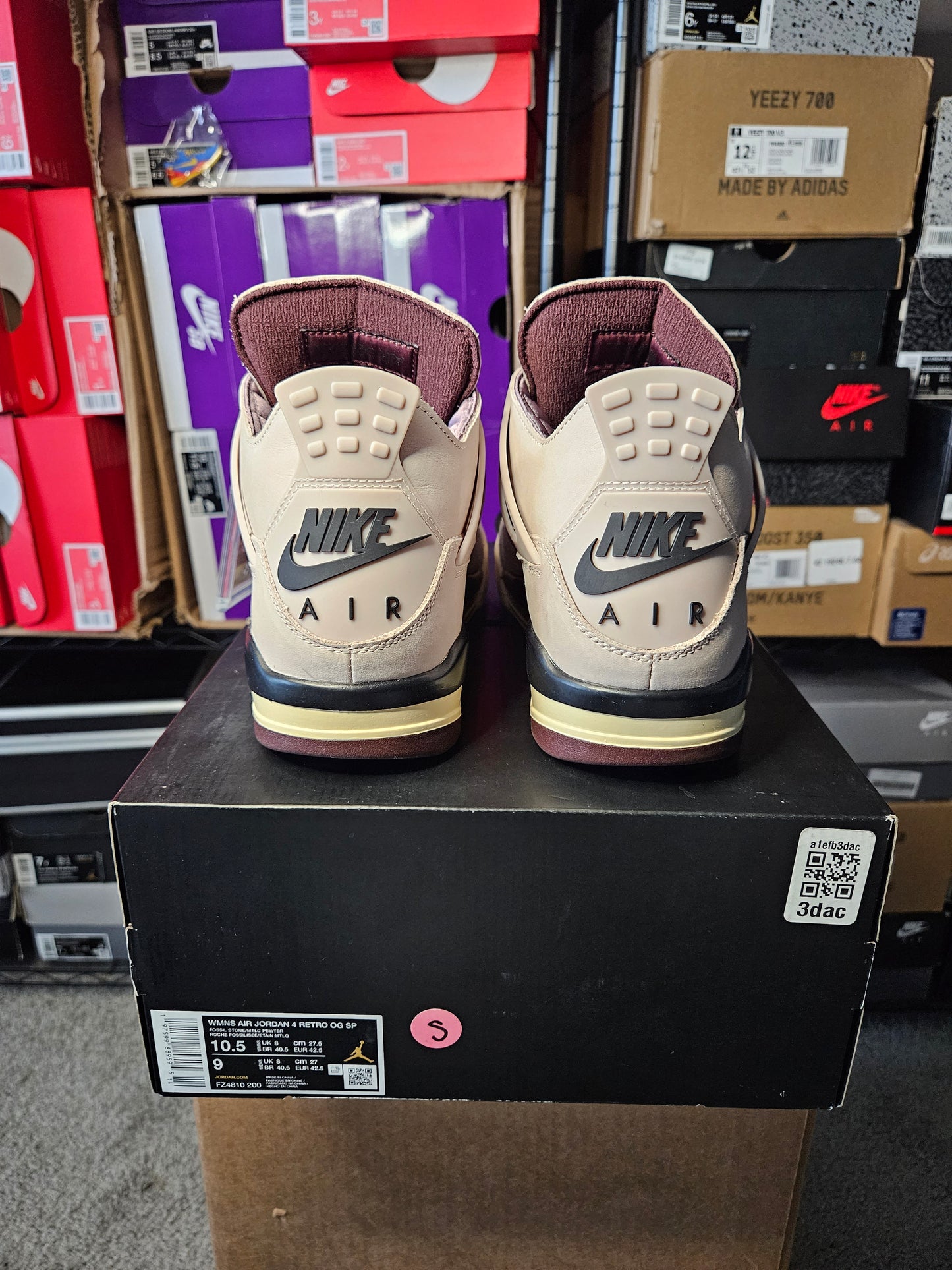 Size 10.5W/9M - A Ma Maniére x Air Jordan 4 Retro While You Were Sleeping