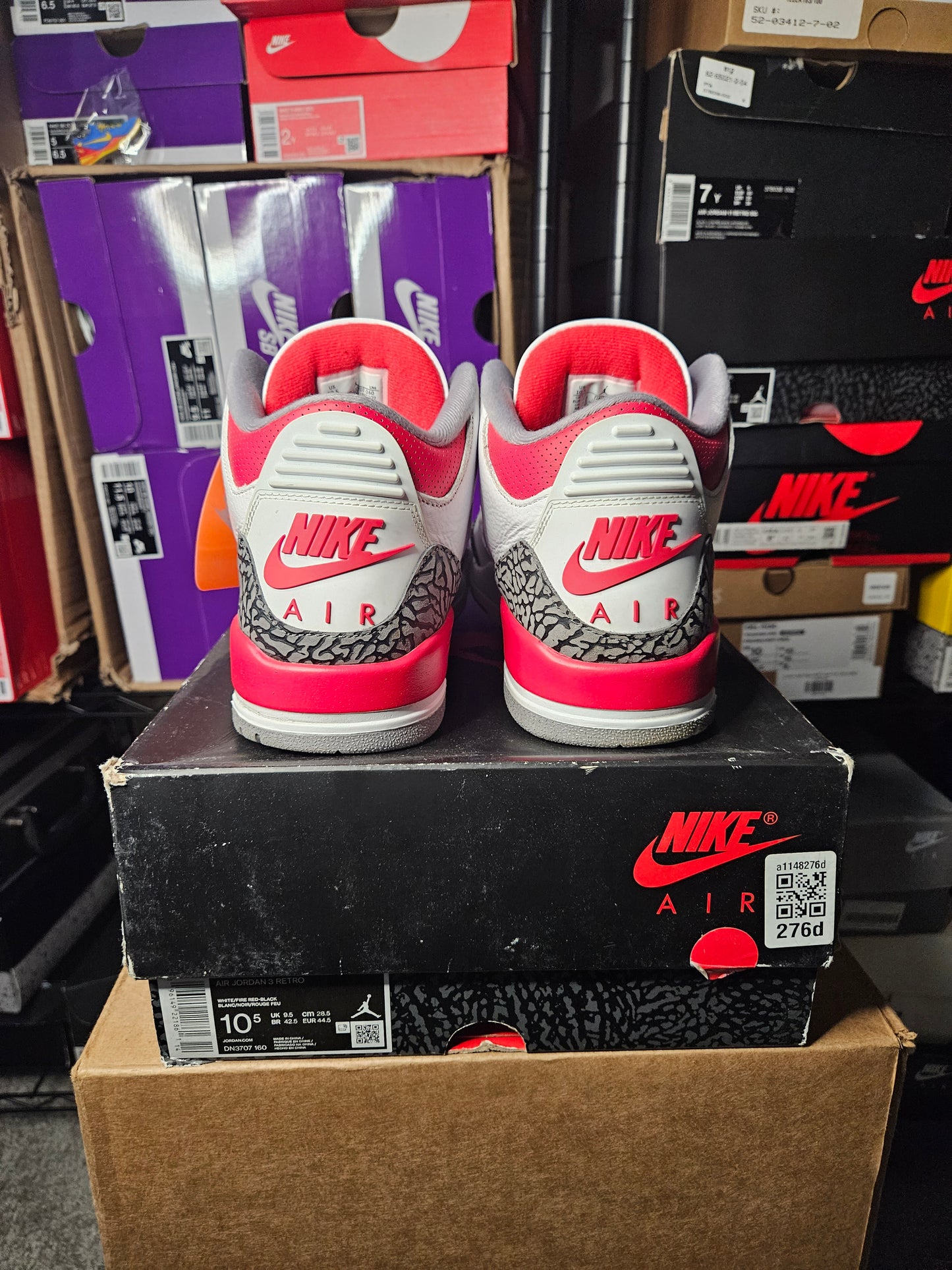 Size 10.5 - AJ 3 Retro Mid Fire Red