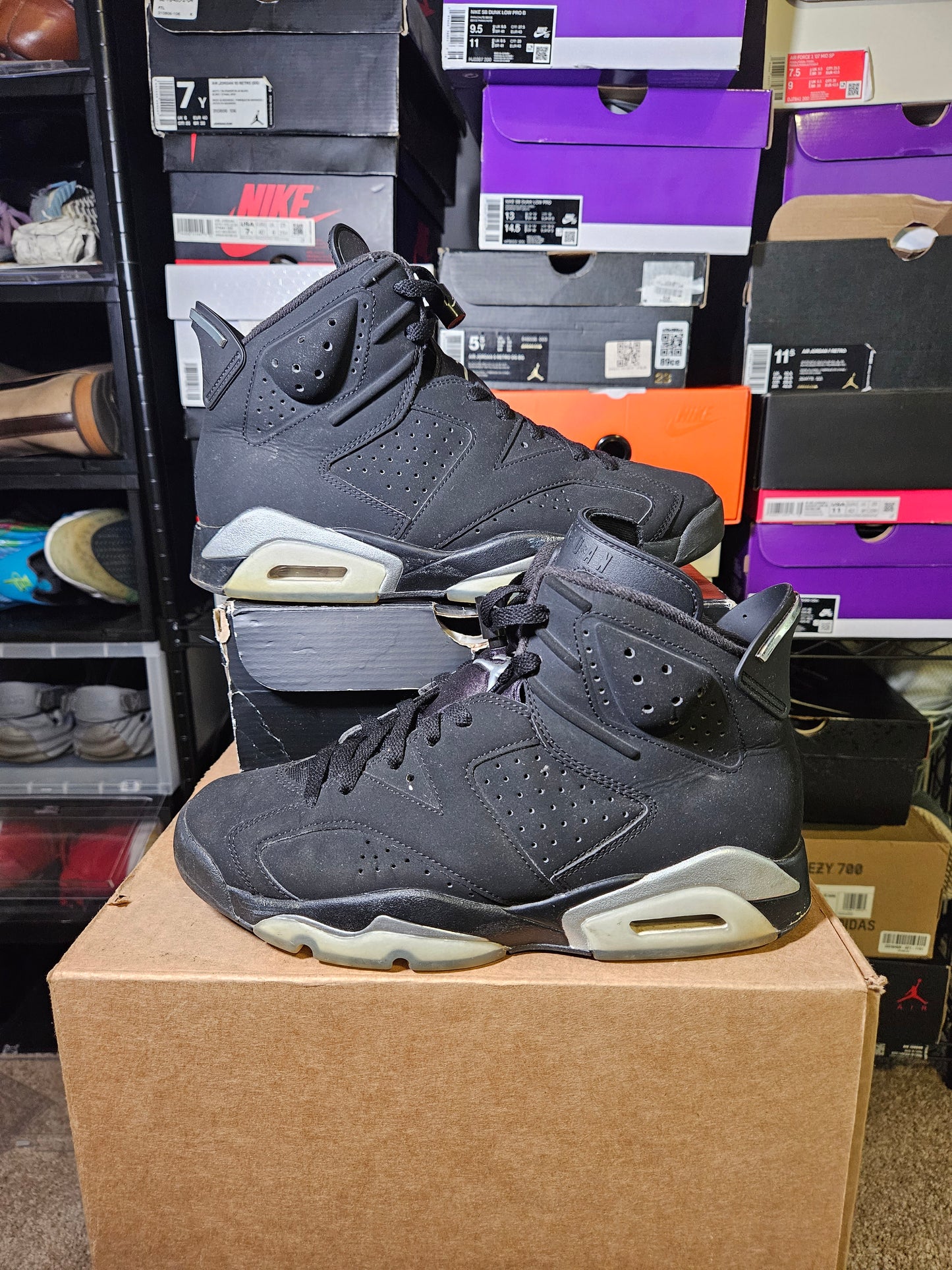 Size 9 - AJ 6 Retro Mid Chrome