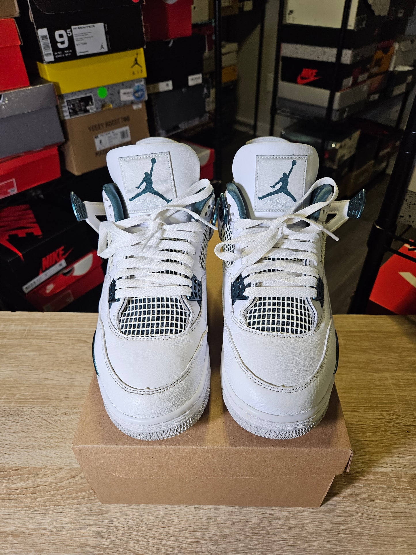 Size 10 - AJ 4 Retro Oxidized Green