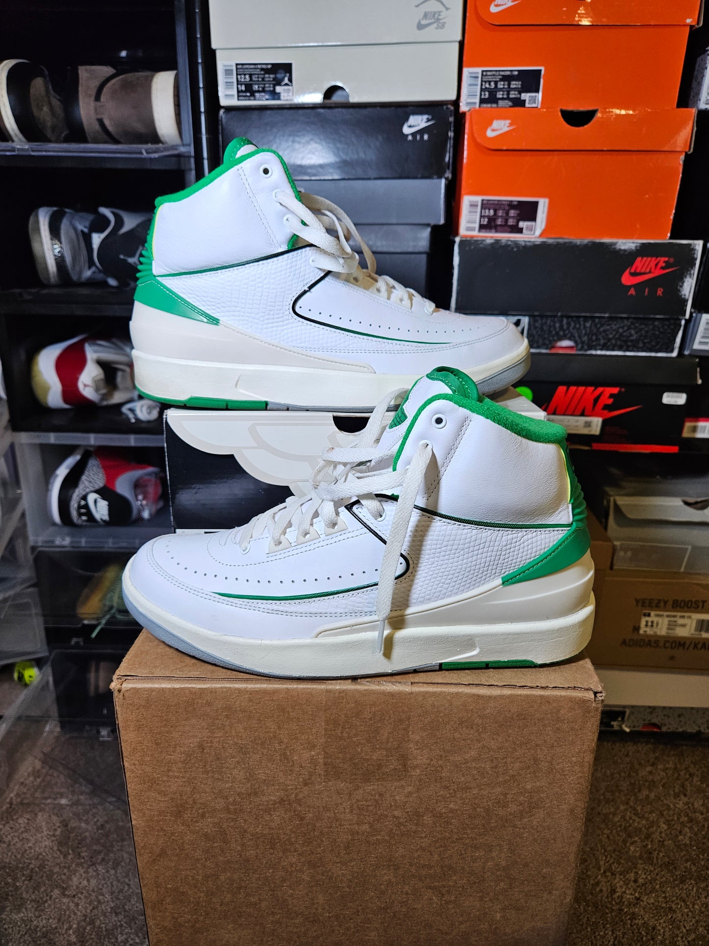 Size 9.5 - AJ 2 Retro Lucky Green