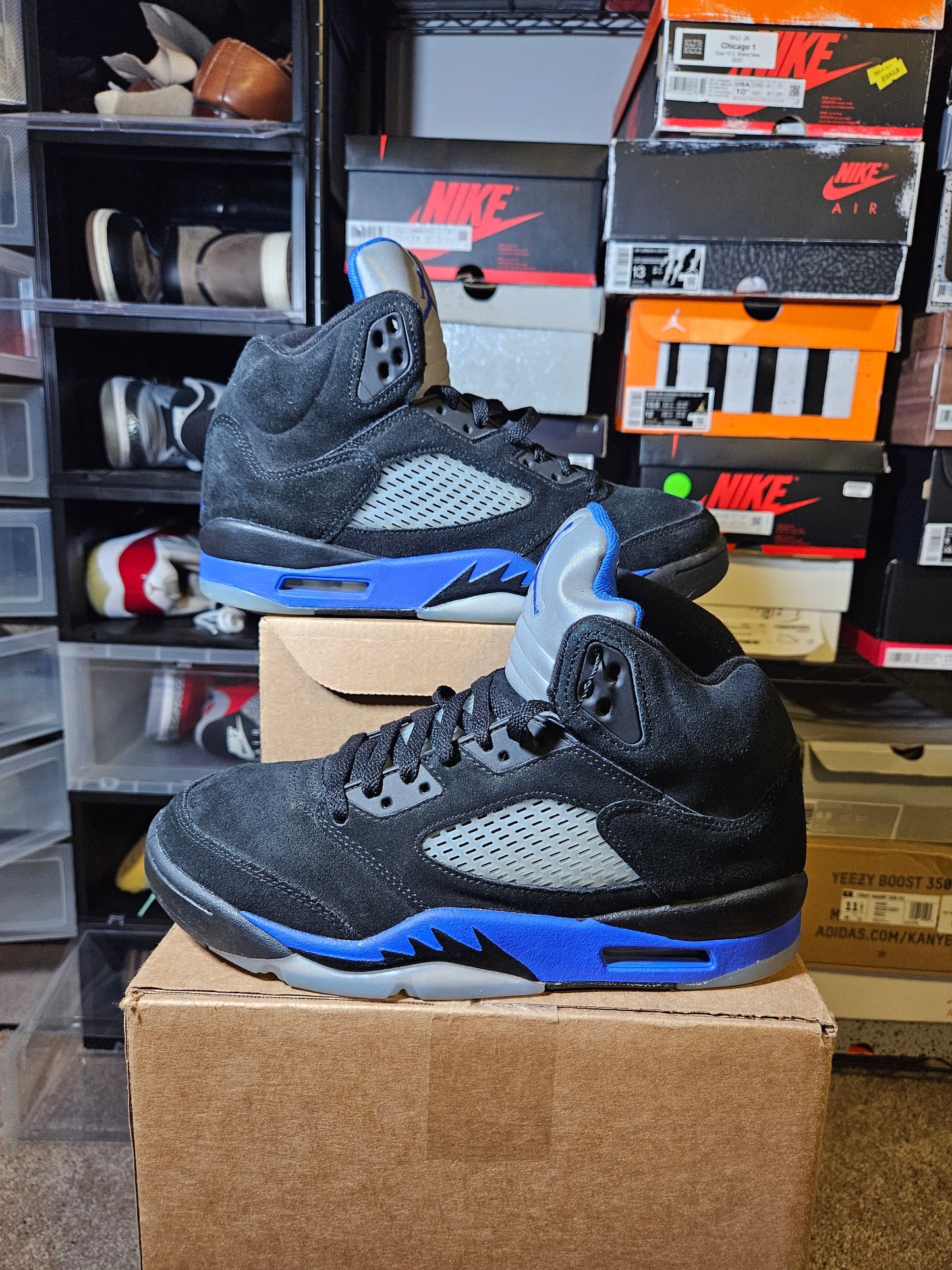 Size 9 - AJ 5 Retro Mid Racer Blue