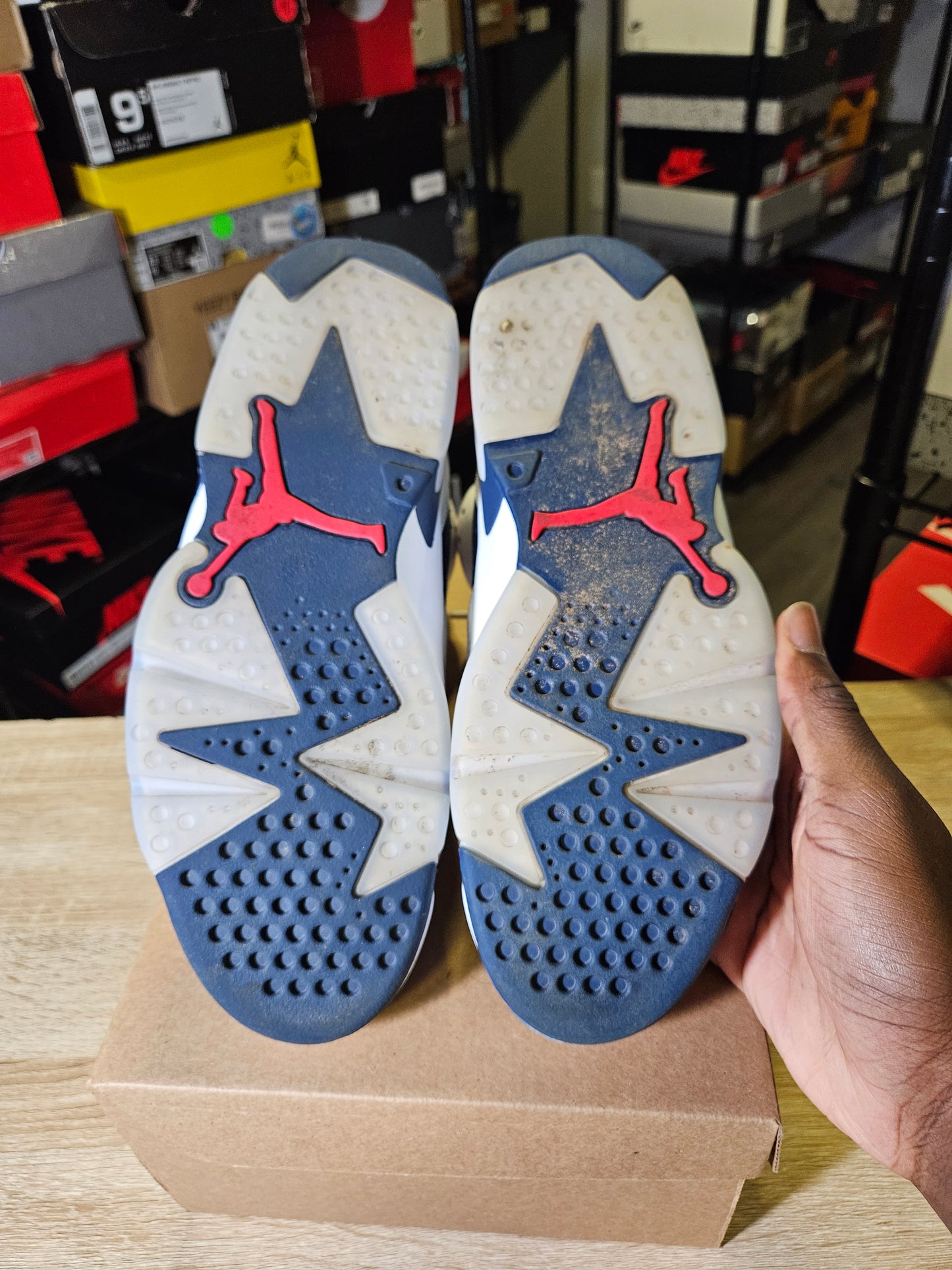 Size 9.5 - AJ 6 Retro 2024 Olympic