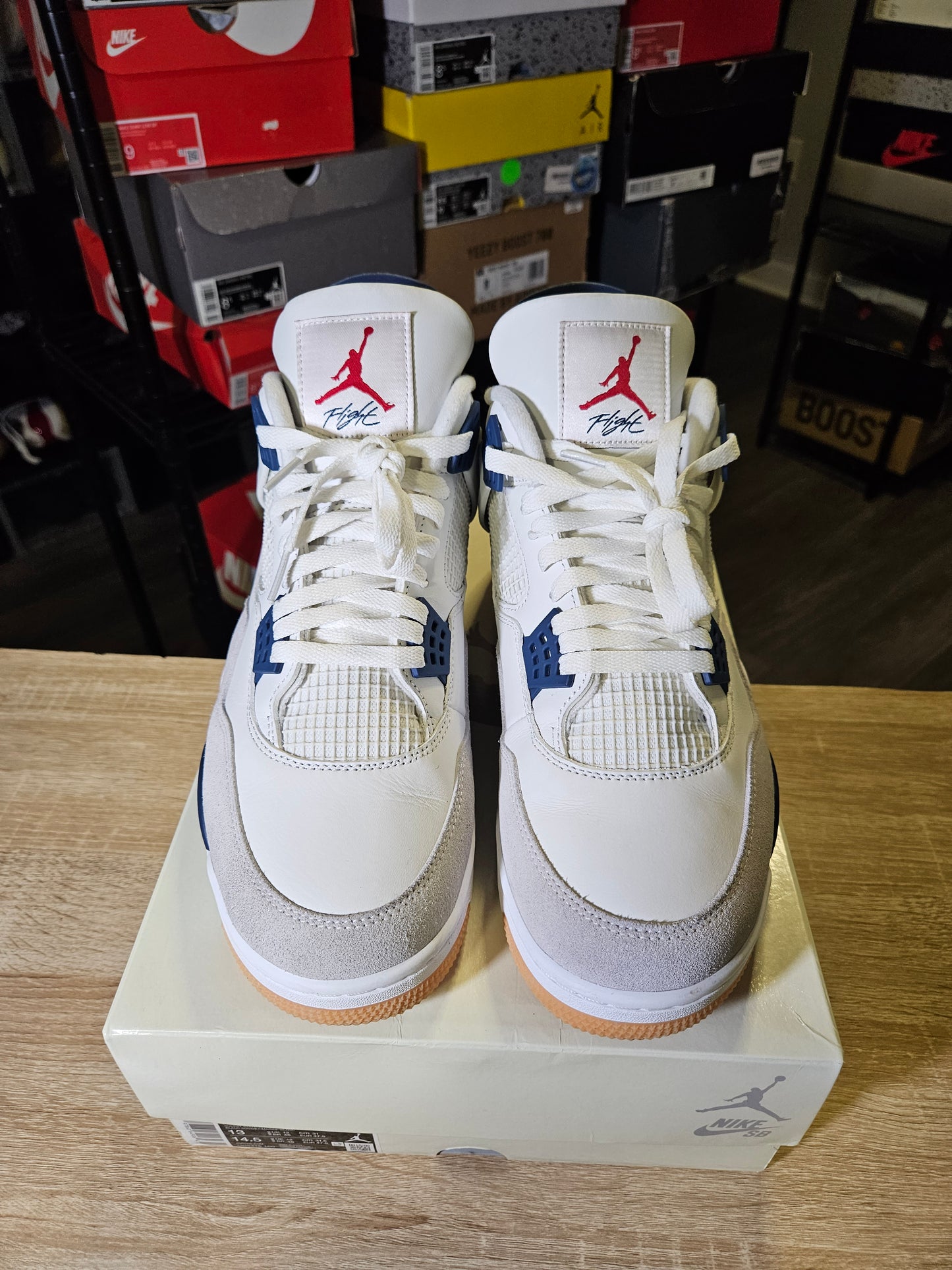 Size 13 - SB x AJ 4 Retro SP Navy