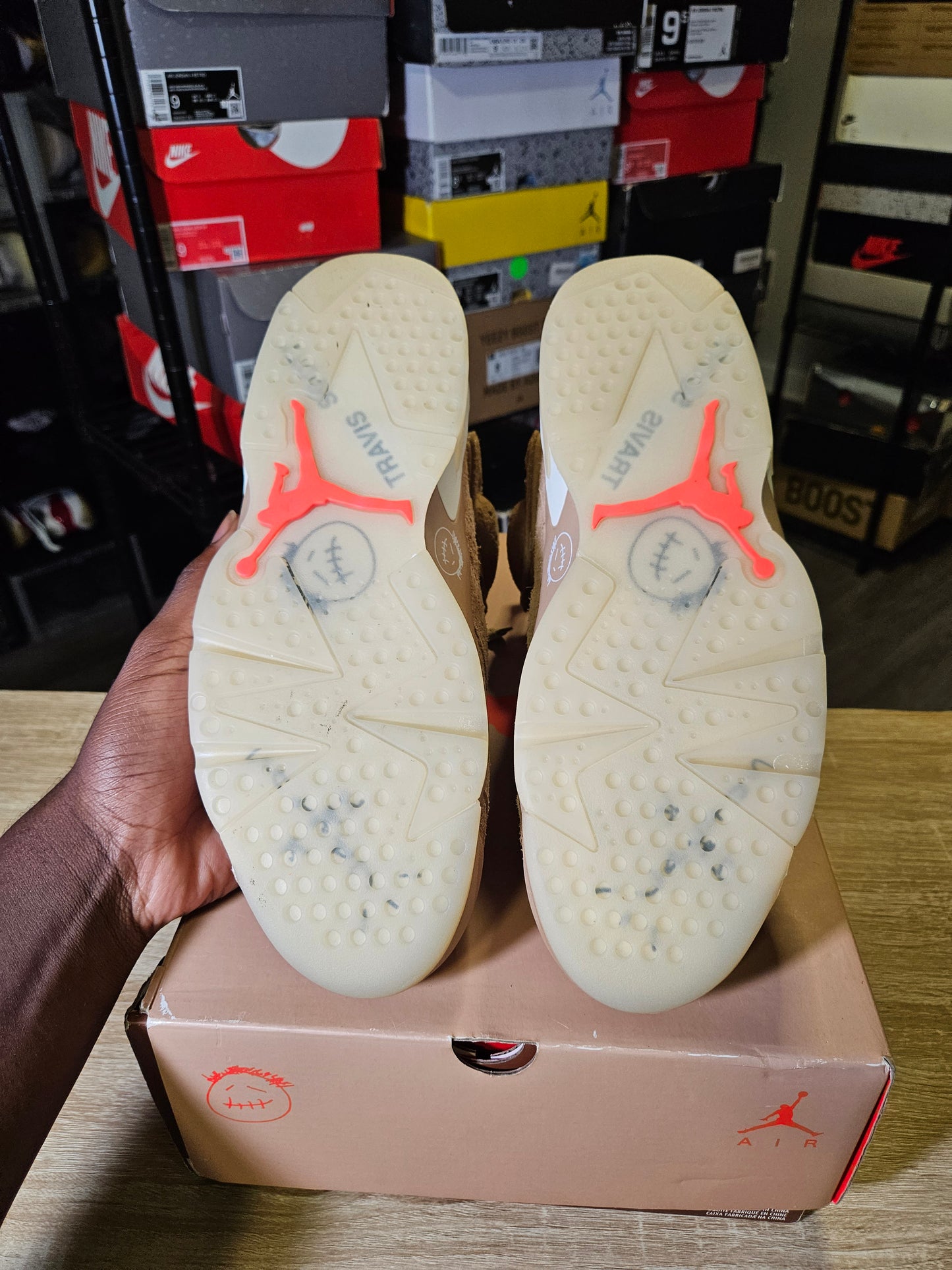 Size 12.5 - AJ 6 Retro x Travis Scott Mid British Khaki