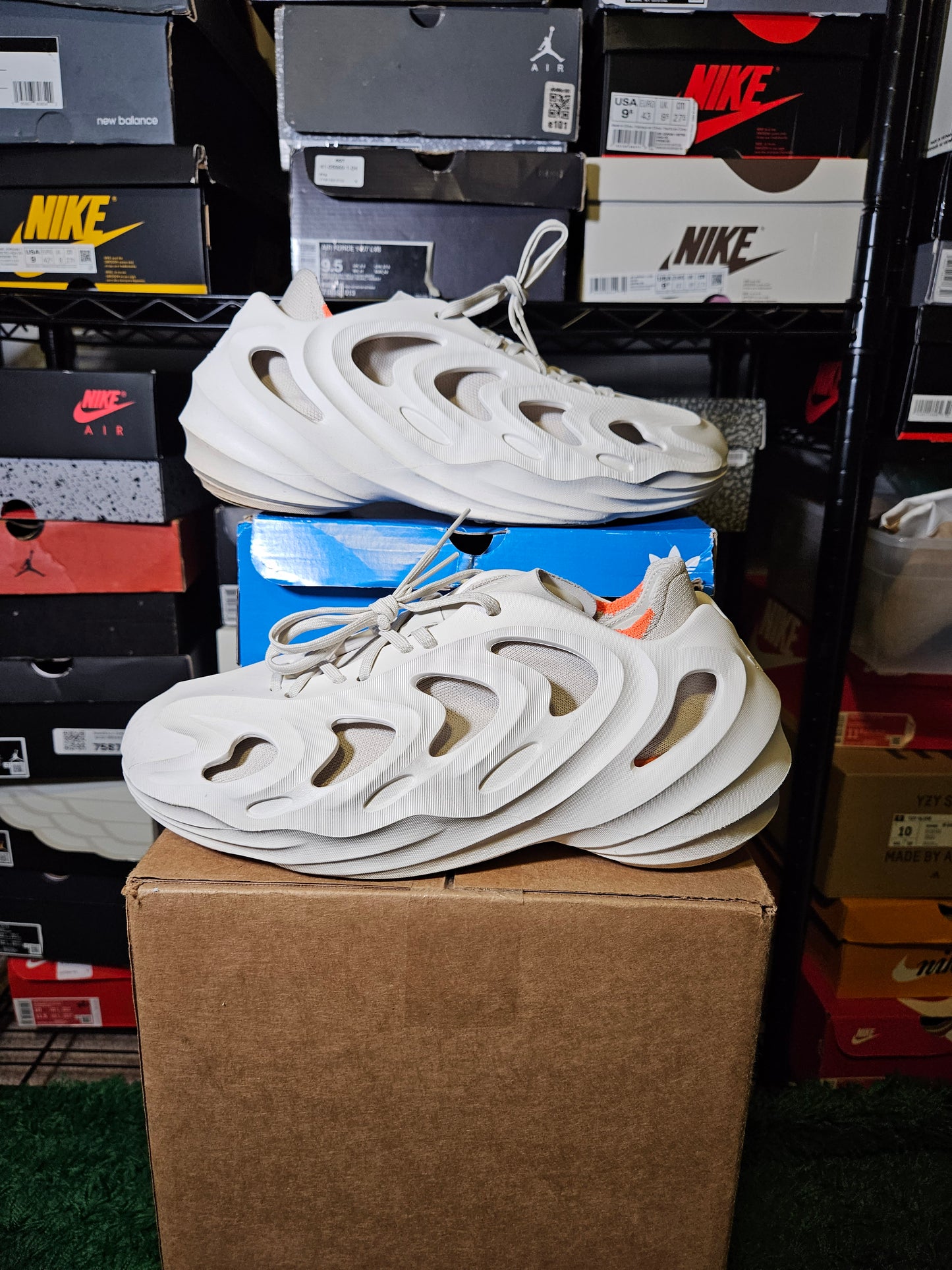 Size 10 - adiFOM Q Off-White