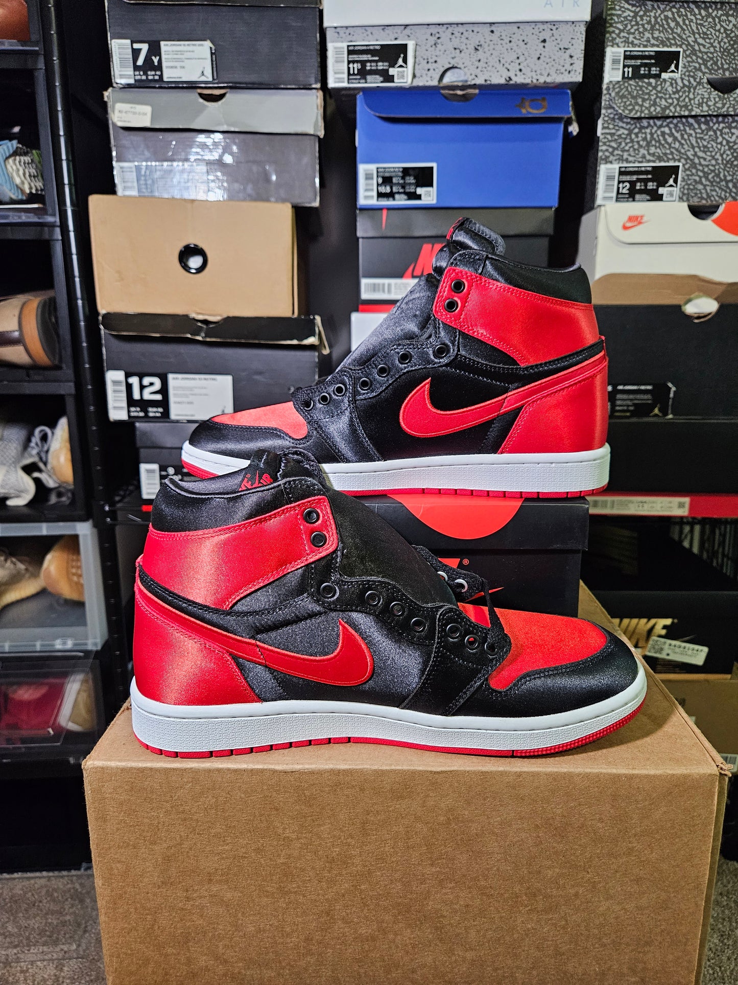 Size 11W/9.5M - AJ 1 Retro OG 2023 High Satin Bred