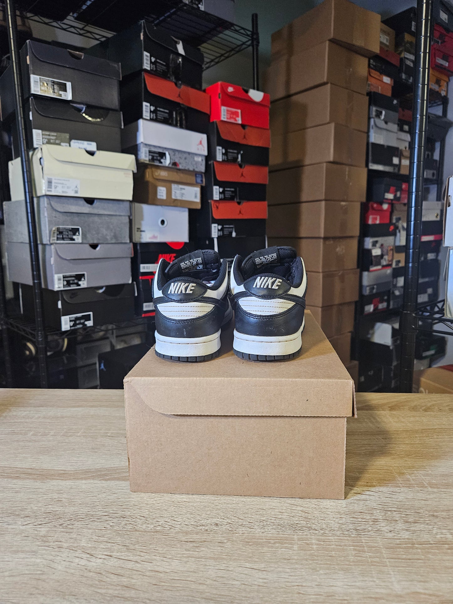 Size 7 - Dunk Low Black White